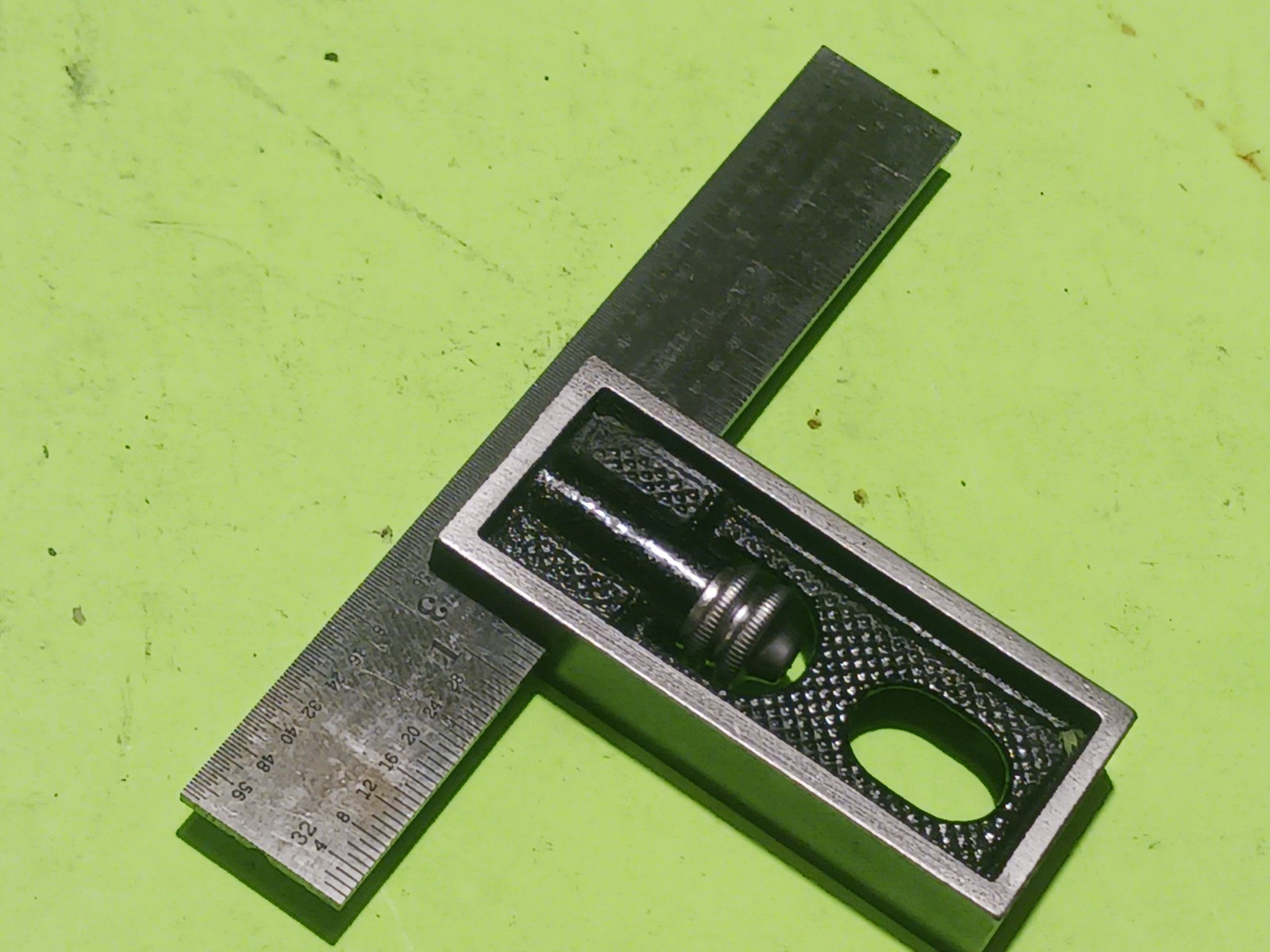 Vintage Starrett 4″ No. 13-2pcs Double Square Head & 4″ Rule works great