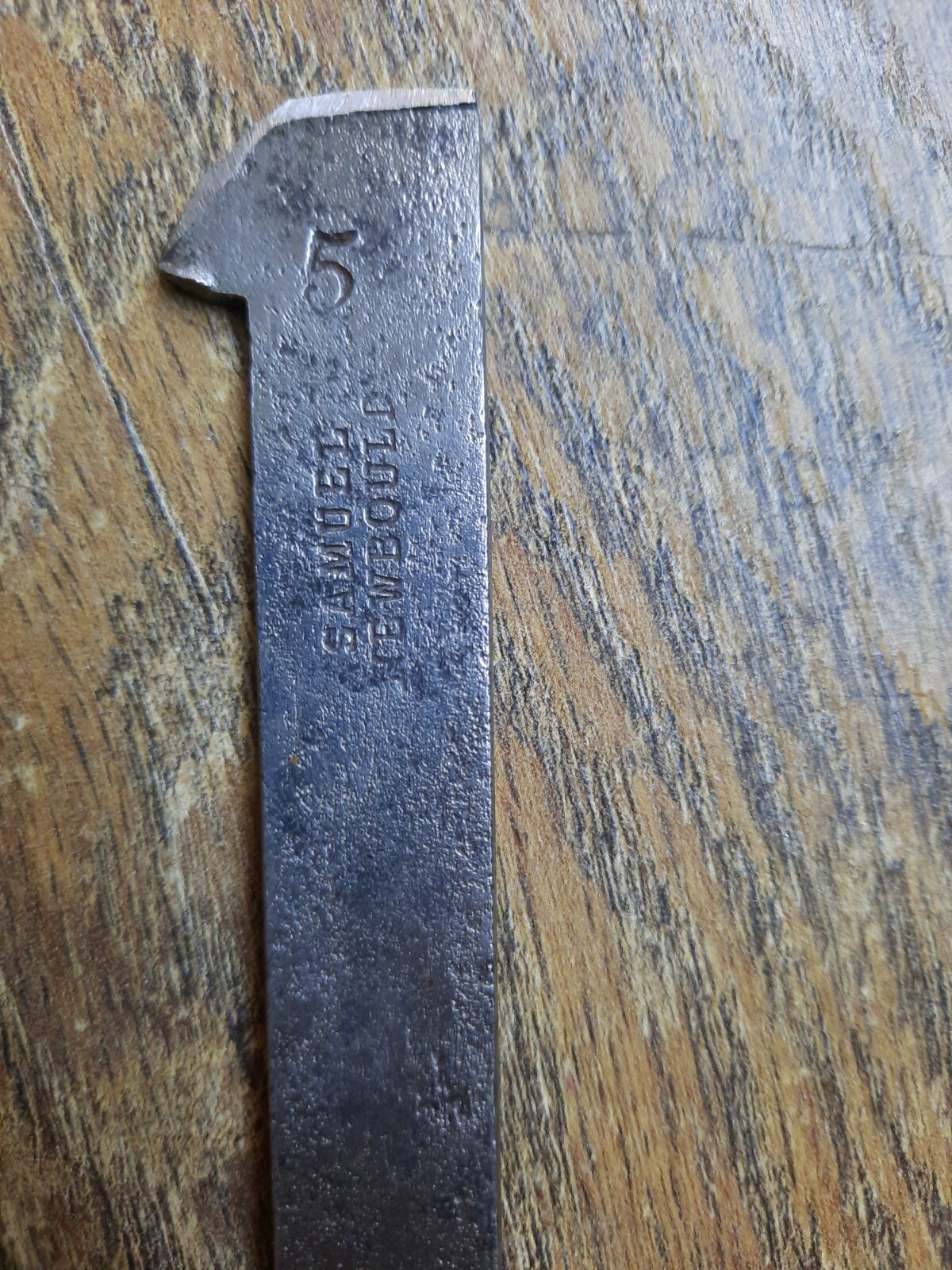 RARE Antique Owasco Tool Co. Wood & Metal Brass Plow Moulding Plane No. 128