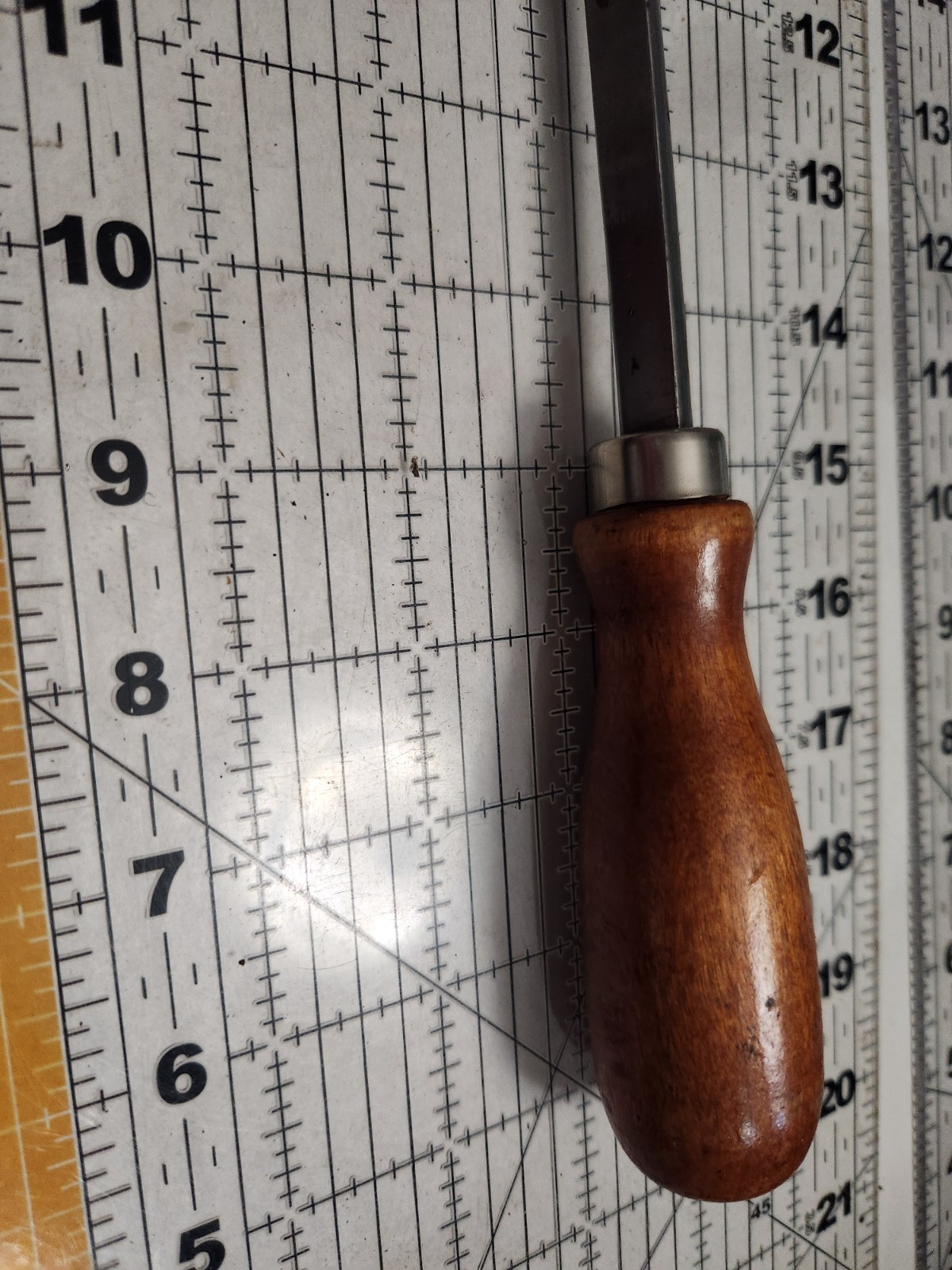 Vintage Kraeuter 12″ Bearing Scraper 1202-12 Wooden Handle USA NICE