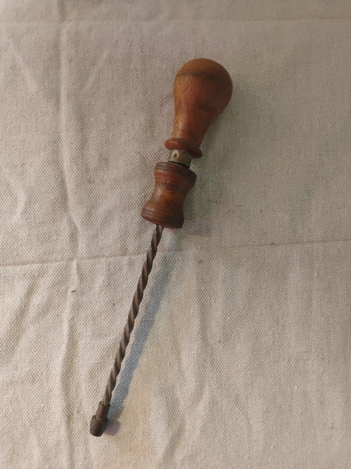 Antique 9 1/2″ Archimedes Hand Spiral Push Drill Yankee Screwdriver