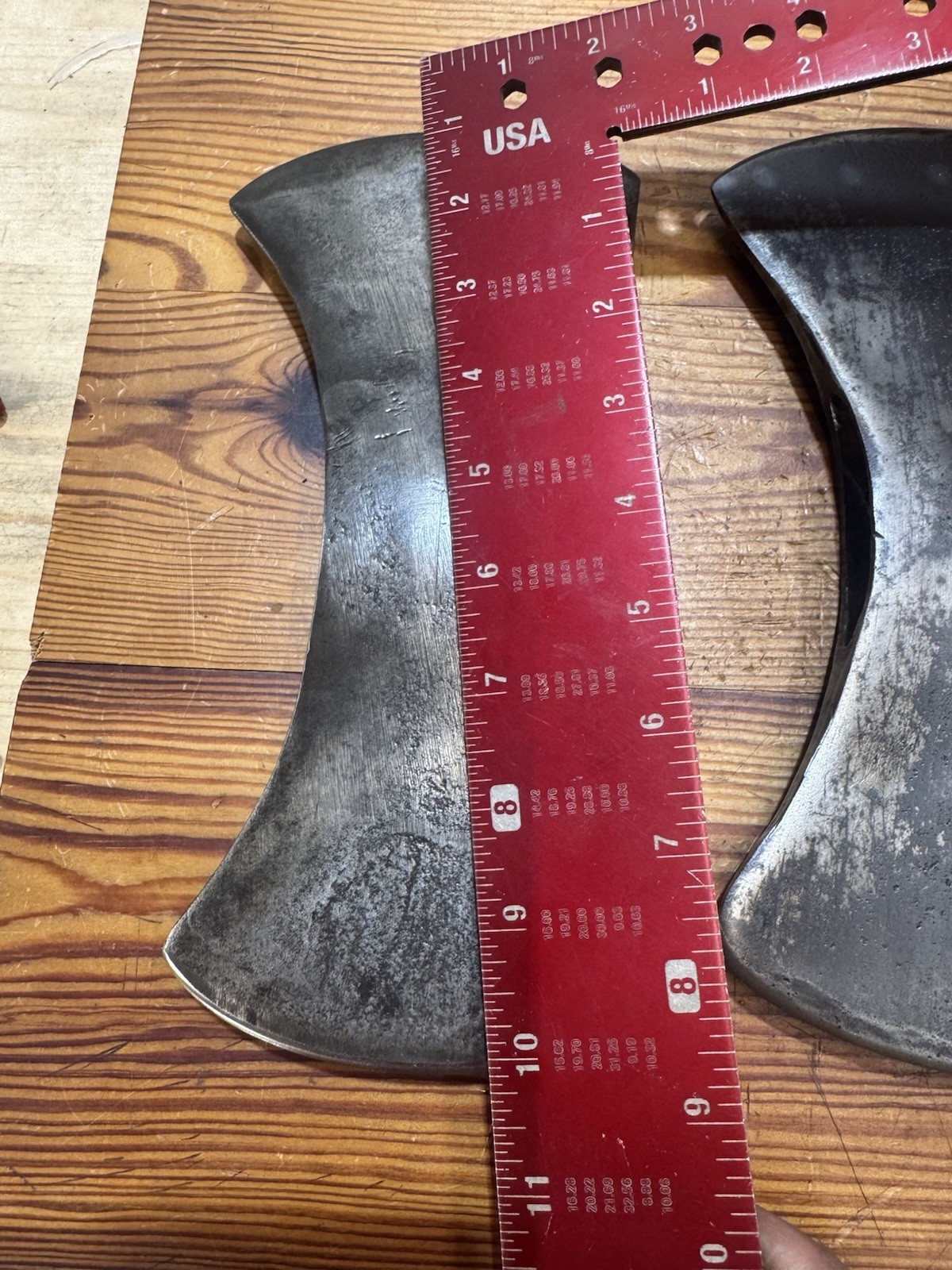 Vintage Lot Of 3 Unmarked Double Bit Axe Head (194)