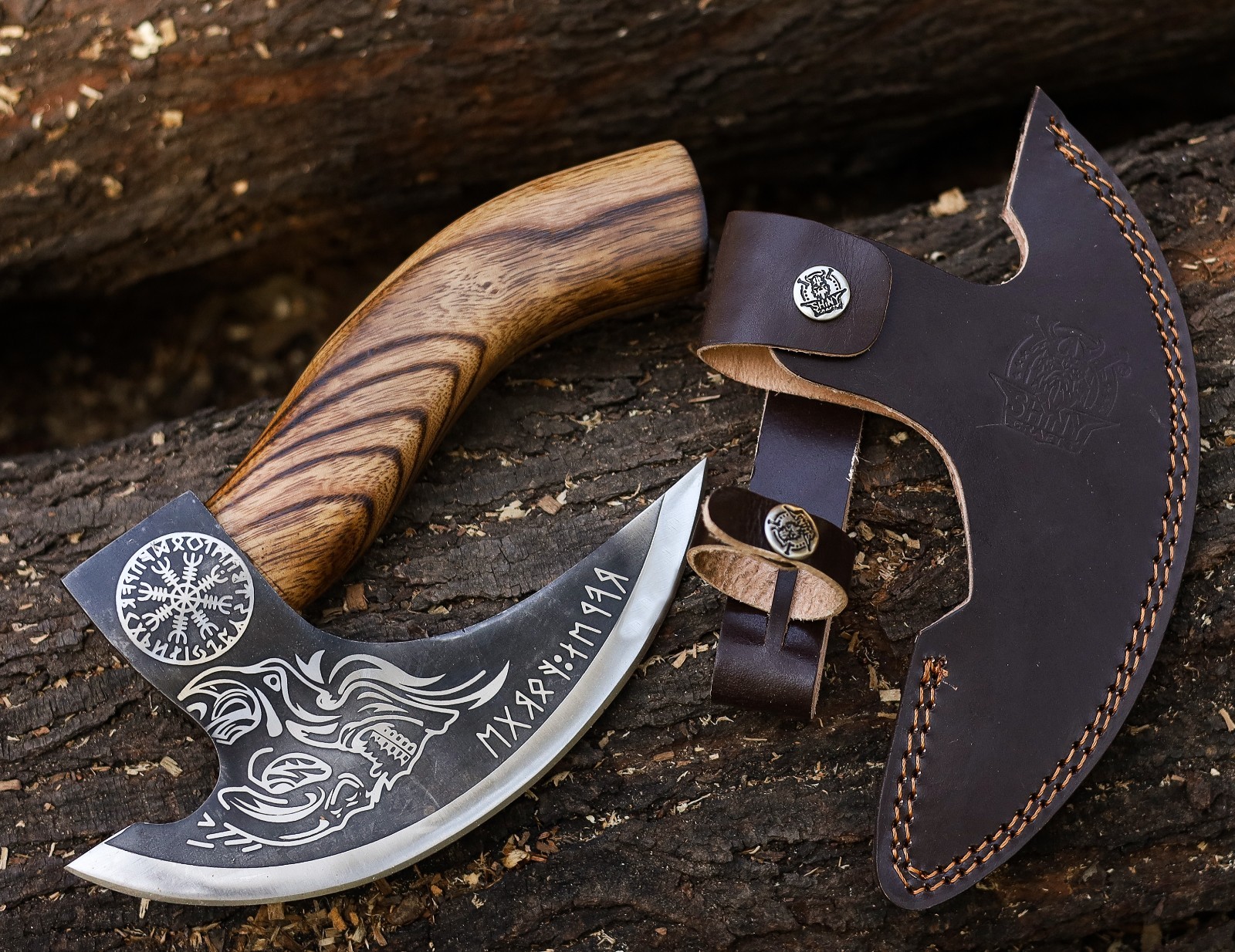 Set of 3 Viking Pizza Cutter Axe,Viking Hatchet Mini Axe-Pizza Cutter Viking Axe