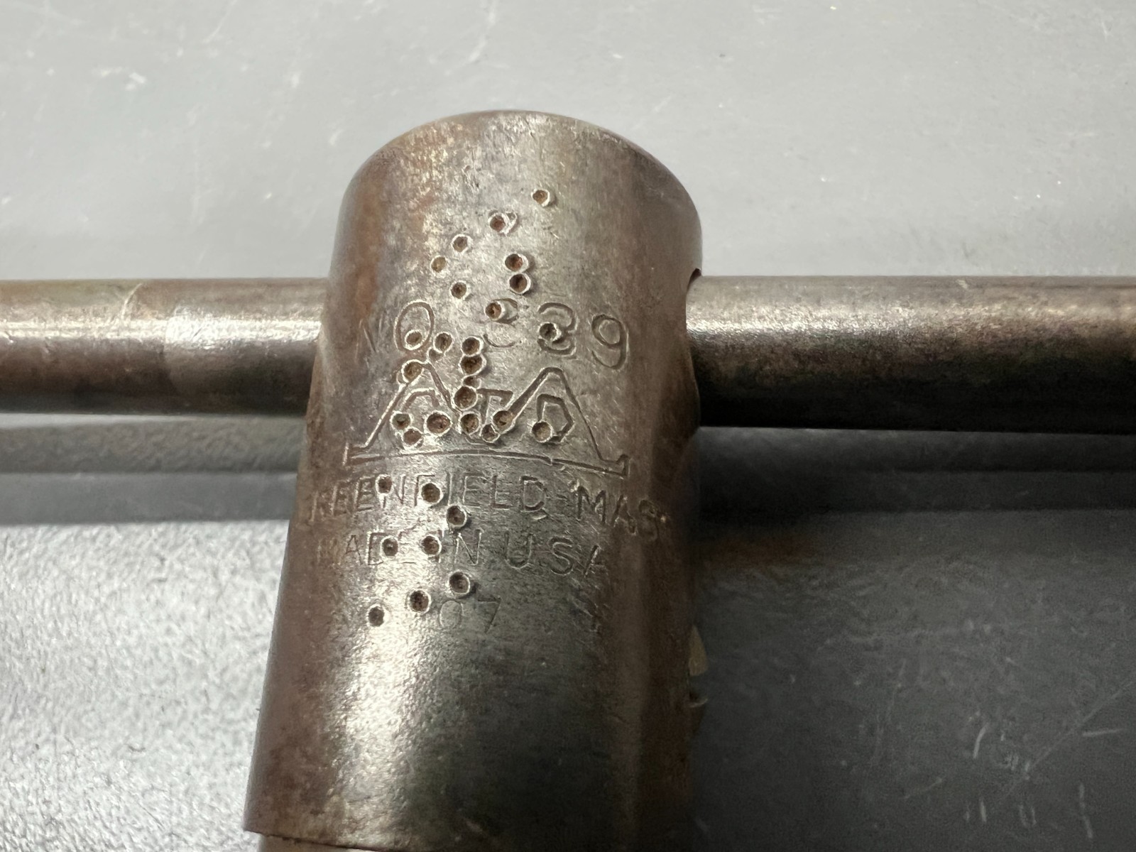 (W) VINTAGE GTD GREENFIELD NO. 339 RATCHETING TAP WRENCH – READ DESC – USA