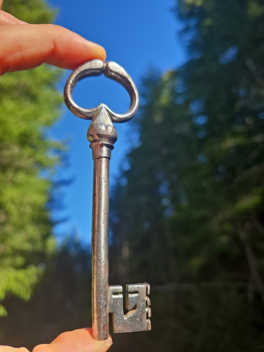 Big Antique French Iron Key ☆ 1700s Castle Burgundy France Key!