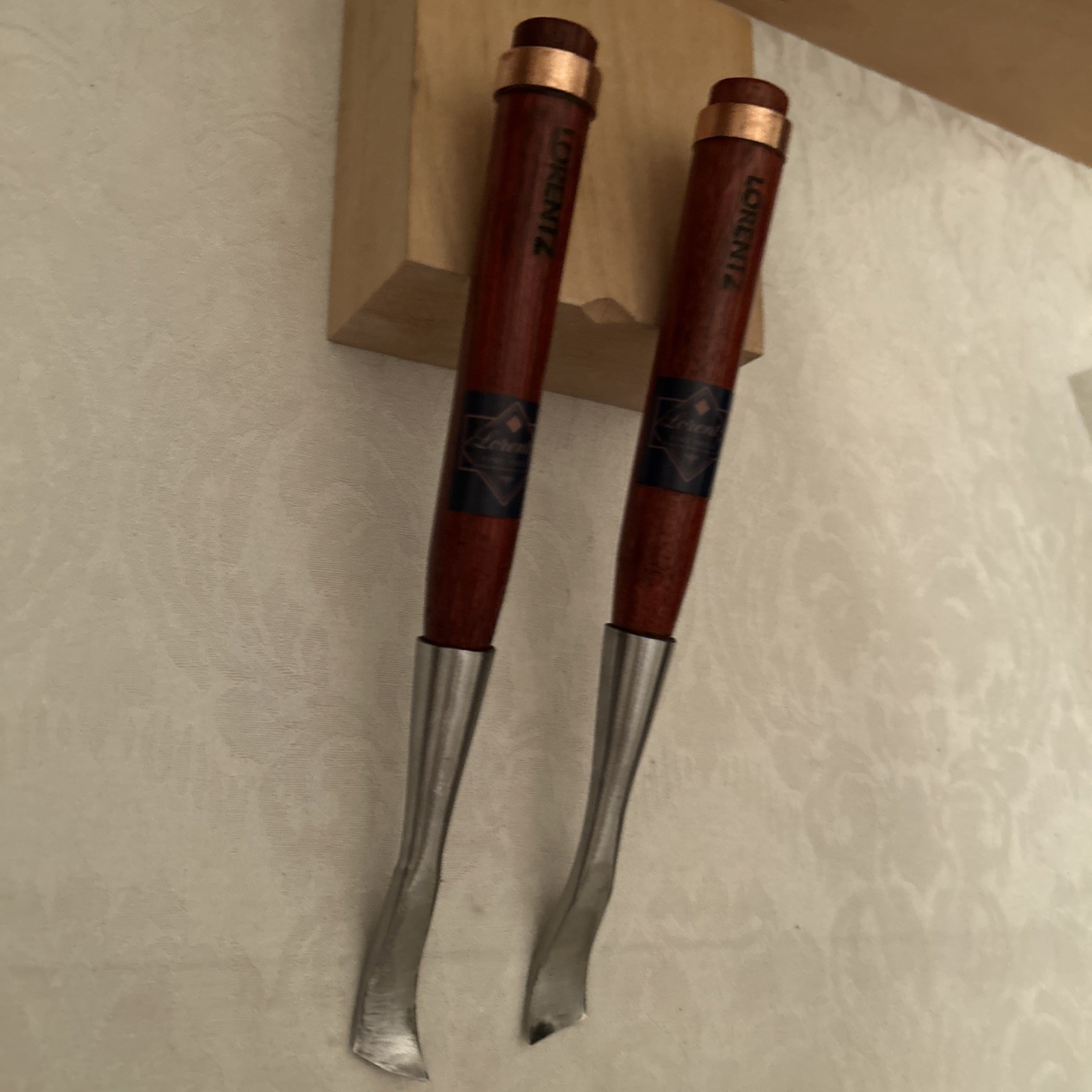 Custom Forged German / Swiss Style Skew Spoon Set Gouge # 7a / 18r , 7a / 16l