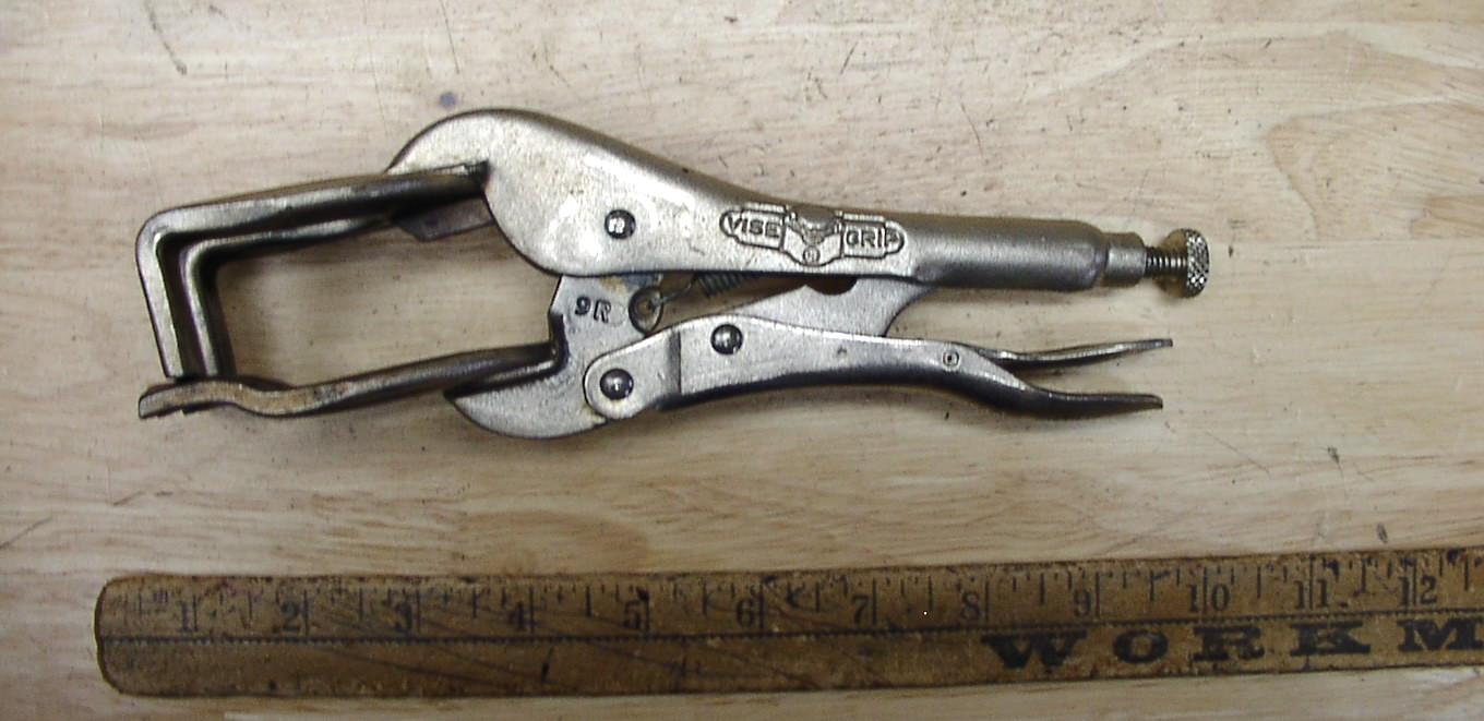 Old Used Tools,Vntg Original Peterson,Dewitt,Nebr. 9WR Vise-Grips,Welders ,XLINT