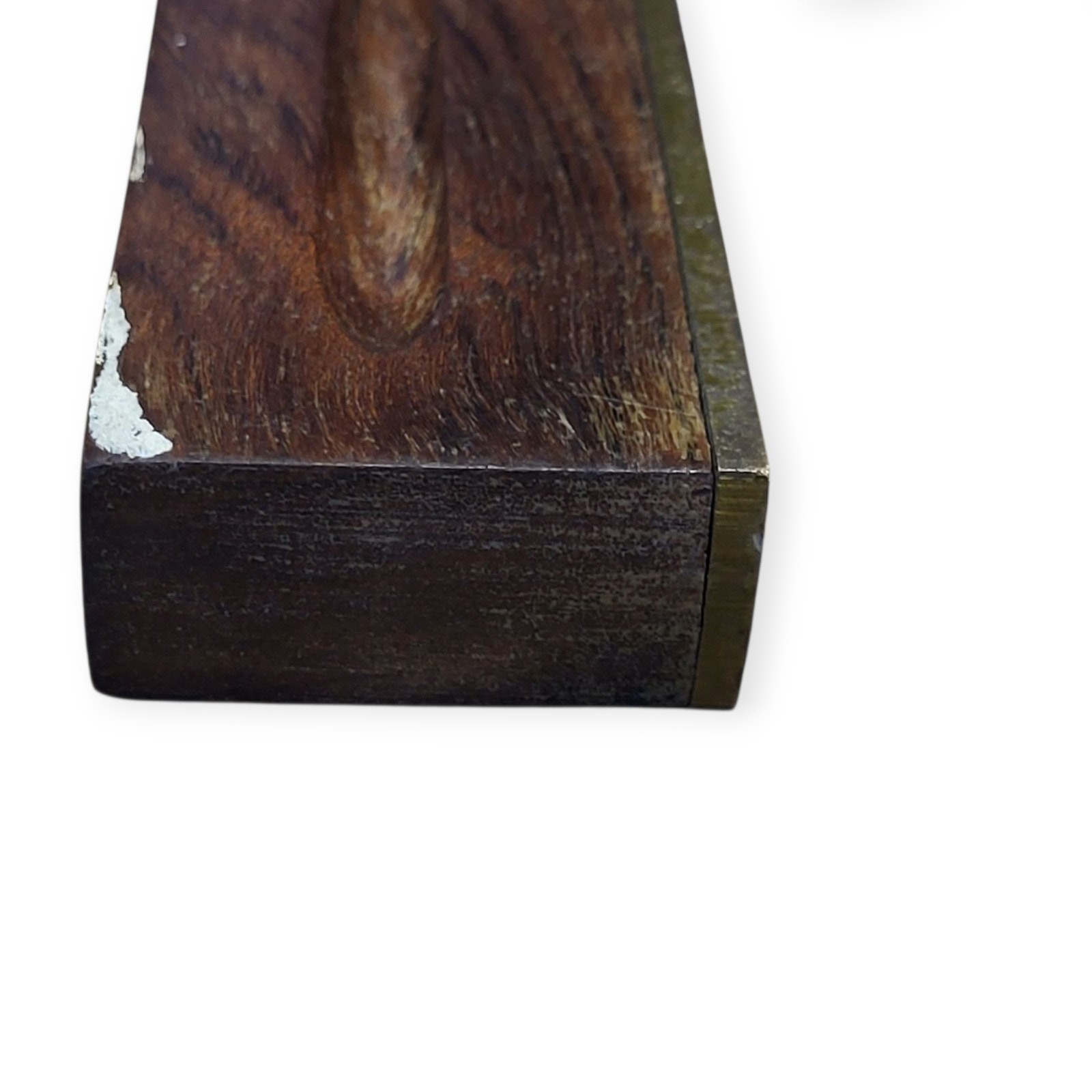 Vintage Footprint Sheffield England 8″ Square 6″Blade Rosewood Brass Handle