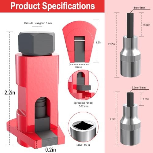 3 PCS Strut Spreader Tool, Suspension Split Bucket Knuckle Spreader 5.0-12