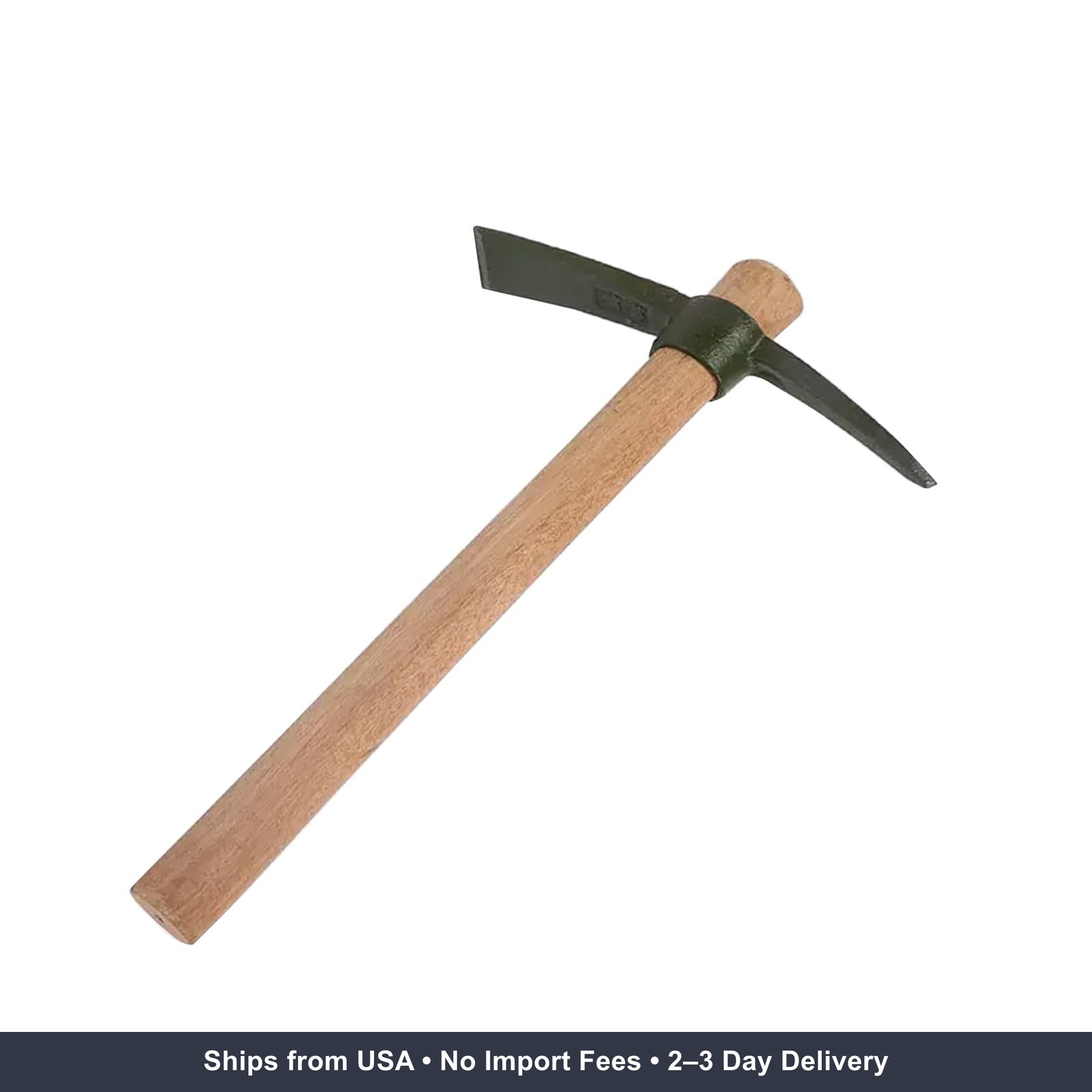 Forged Pick Axe with Non-Slip Handle for Gardening Camping Digging | Heavy Duty
