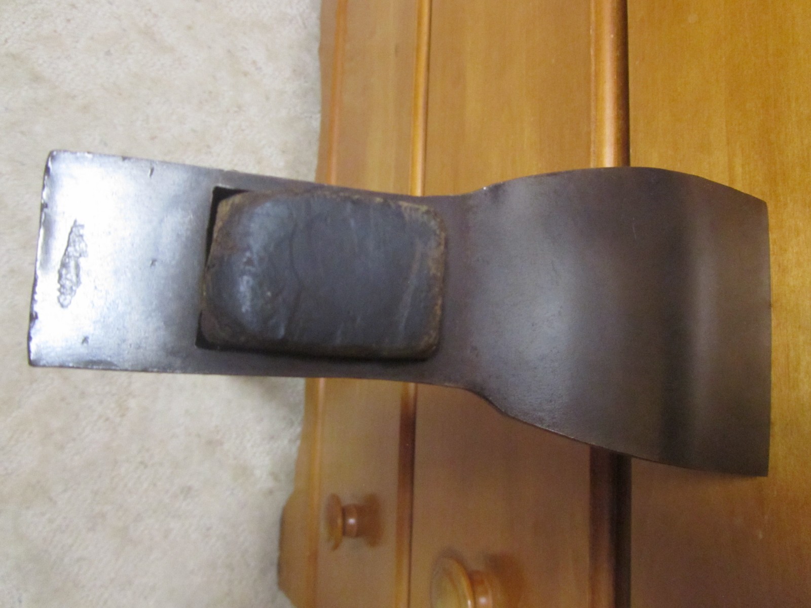 Vintage EverKeen Adze,grub hoe w/original Handle stamped WB WEB B 28 L w/handle