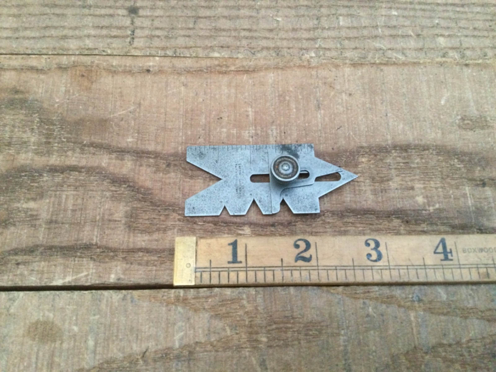 Antique J Wyke & Co Boston Mass USA Patent 1883 Screw Cutting Gauge