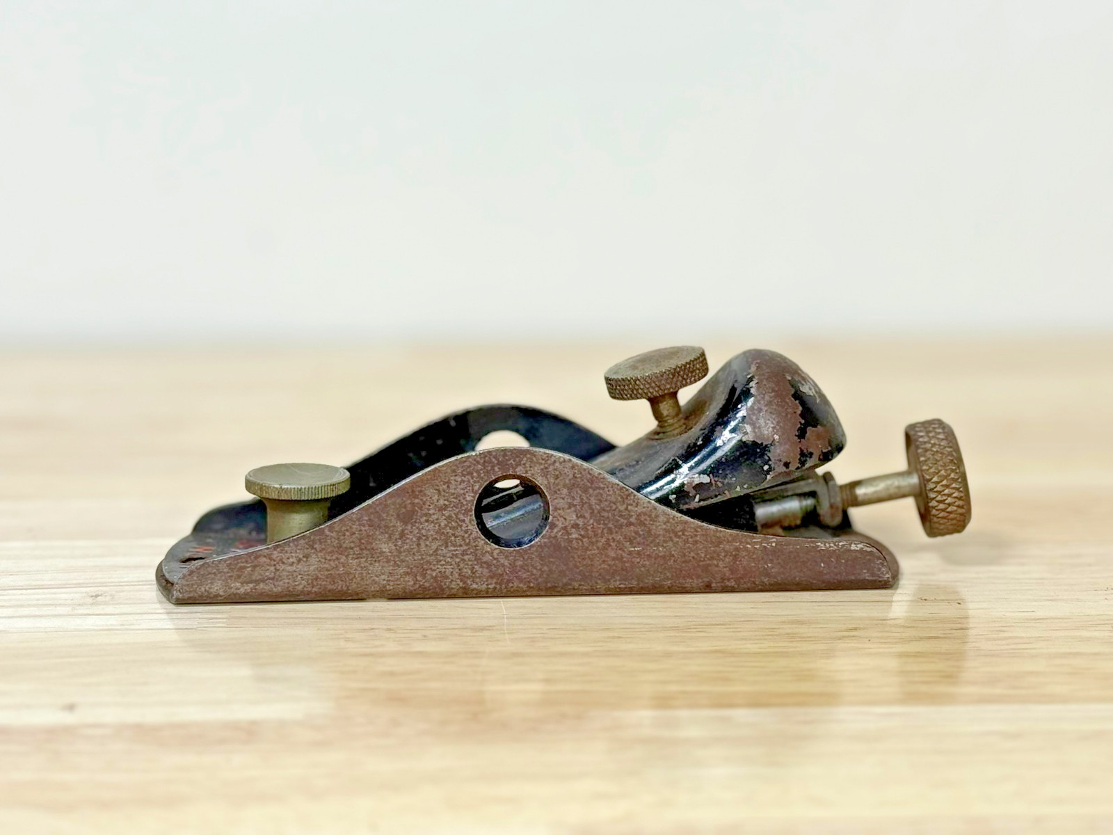 Vintage Stanley No 118 Steel Low Angle Block Plane Made In USA Woodworking Tool