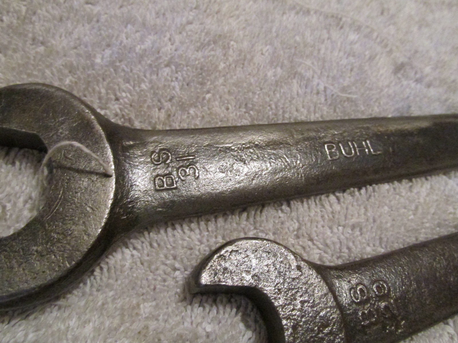 Antique Vintage Buhl Sons Tool LOT OF 3 Old Wrenches Open End BS 25 29 31 Wrench