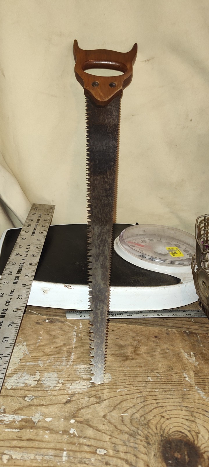 Double sided Hand Saw Wood Handle 24″ OAL