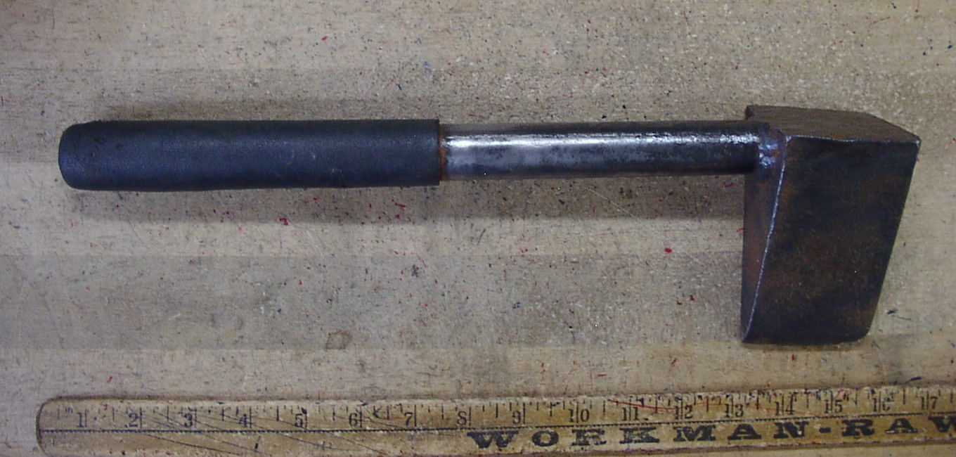 Vntg Unbr. 5lb. 10.2 oz. Triangular Head Splitting Maul,4-1/2″ Head,2-1/2″ Edge