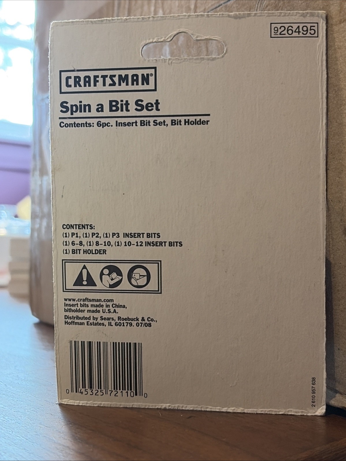 Vintage CRAFTSMAN Spin-A-Bit Set 7pc #926495 New Old Stock