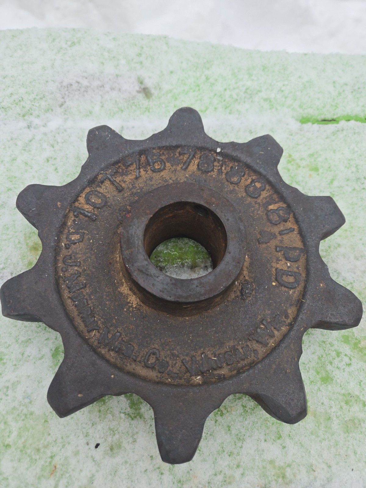 Vintage 9″ Metal Industrial Gear Maker Murray Mfg. Co. Wausau WI