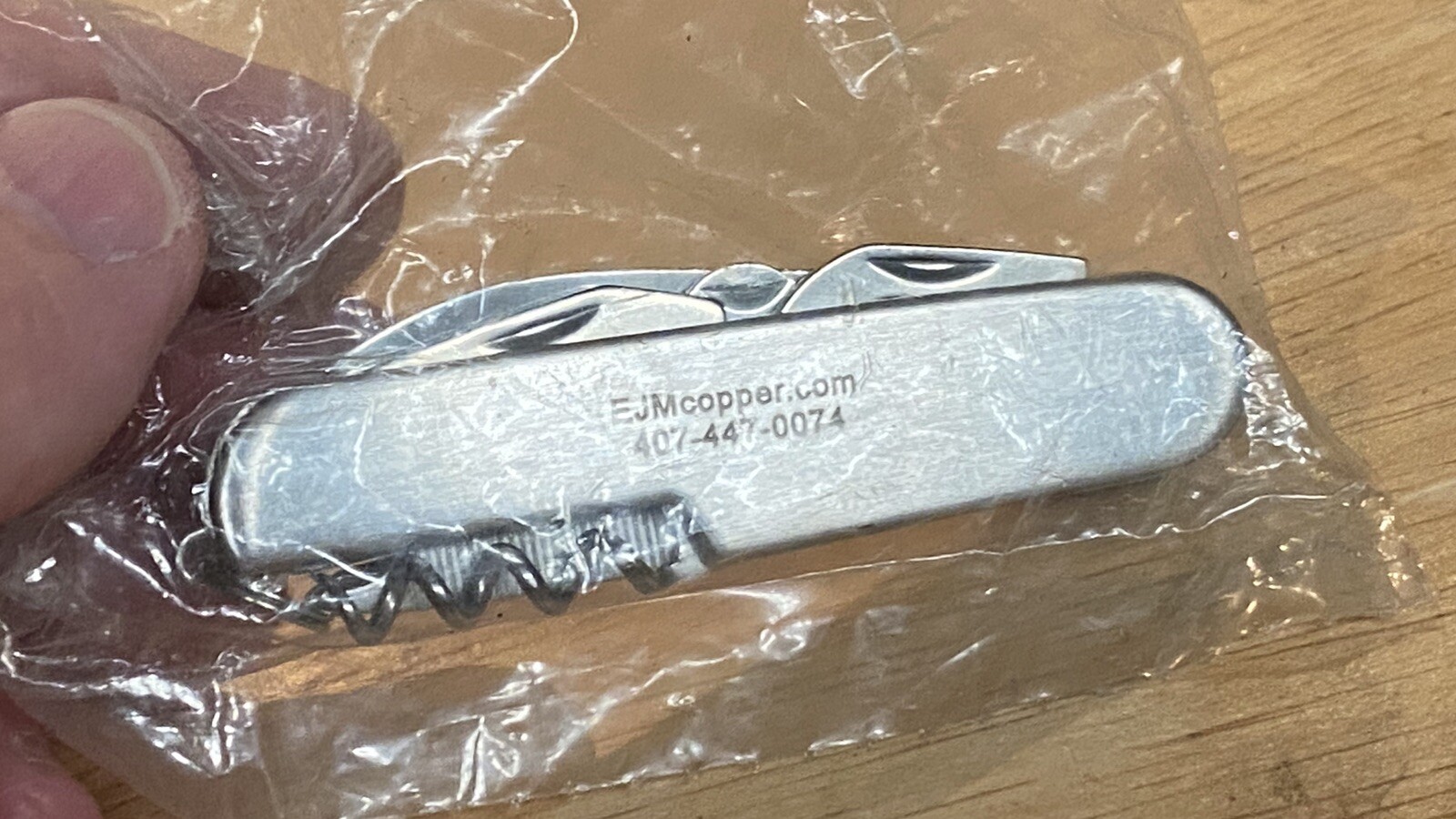 NOS Vintage Ejmcopper Promo Pocket Multi Tool Pocket Knife Tool