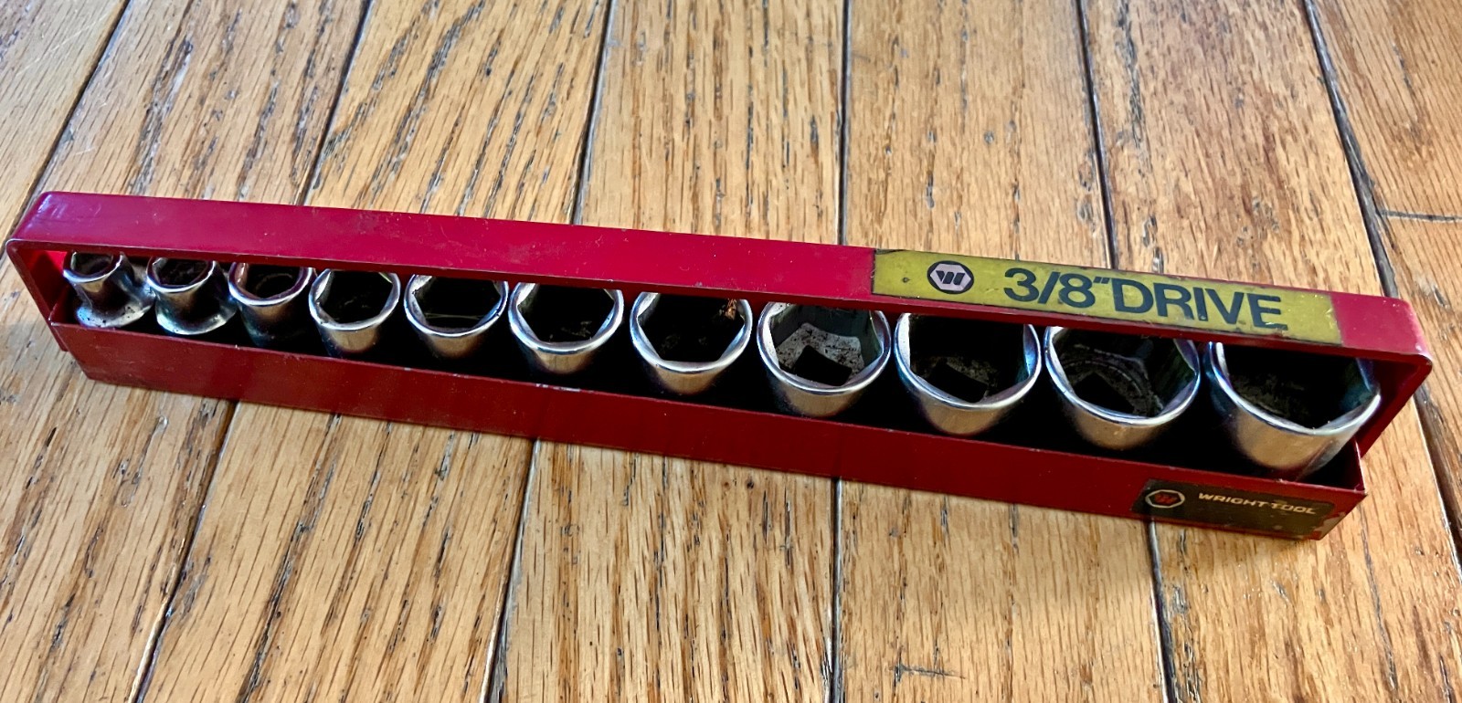 Wright 3/8″ Drive SAE 11 Piece 6pt Socket Set 1/4″ to 7/8″ – USA