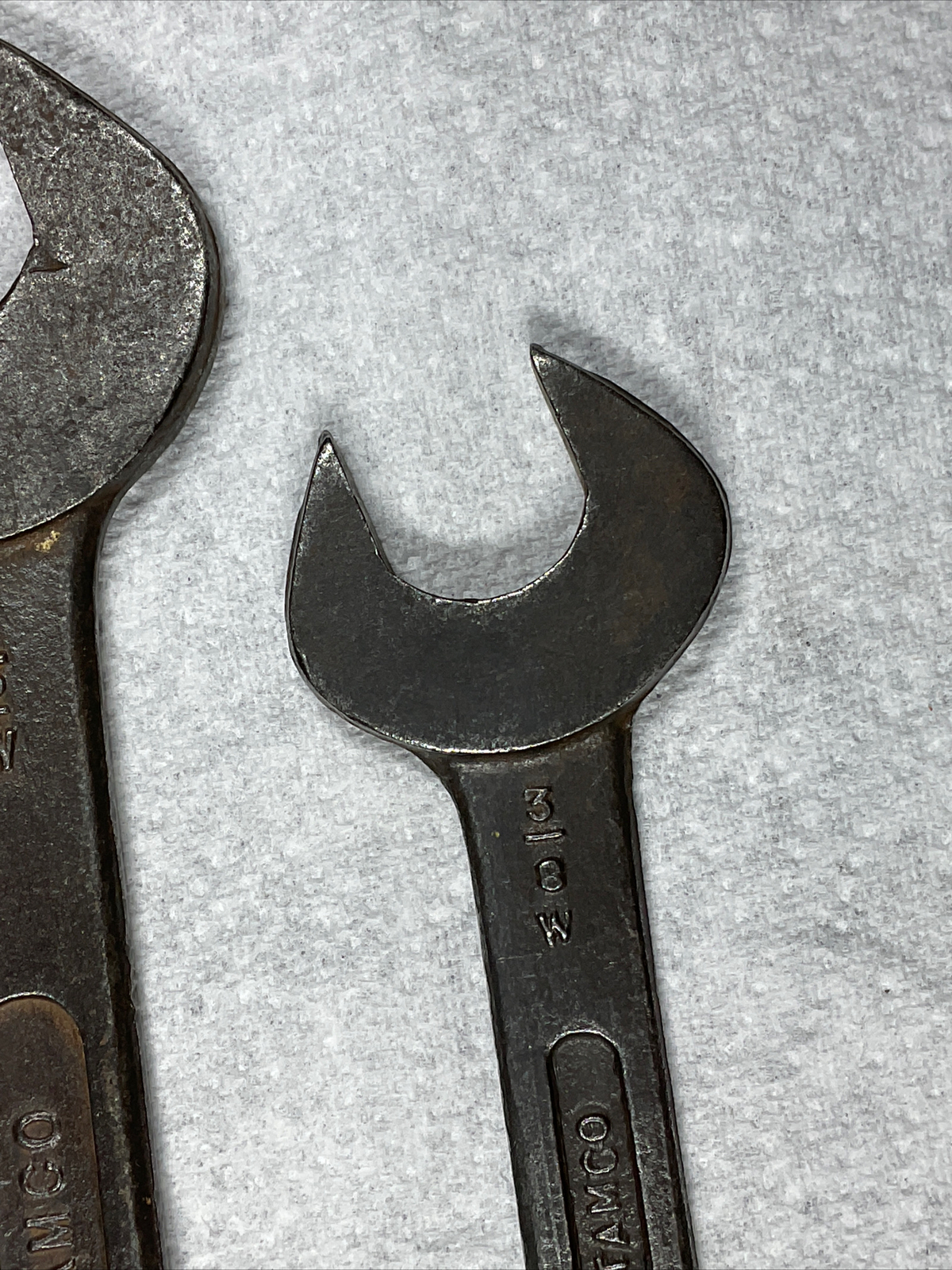 2 DROPSTAMCO SPANNER WRENCH TOOL KIT CLASSIC CAR VINTAGE 7/16 1/2 3/8 5/16 W