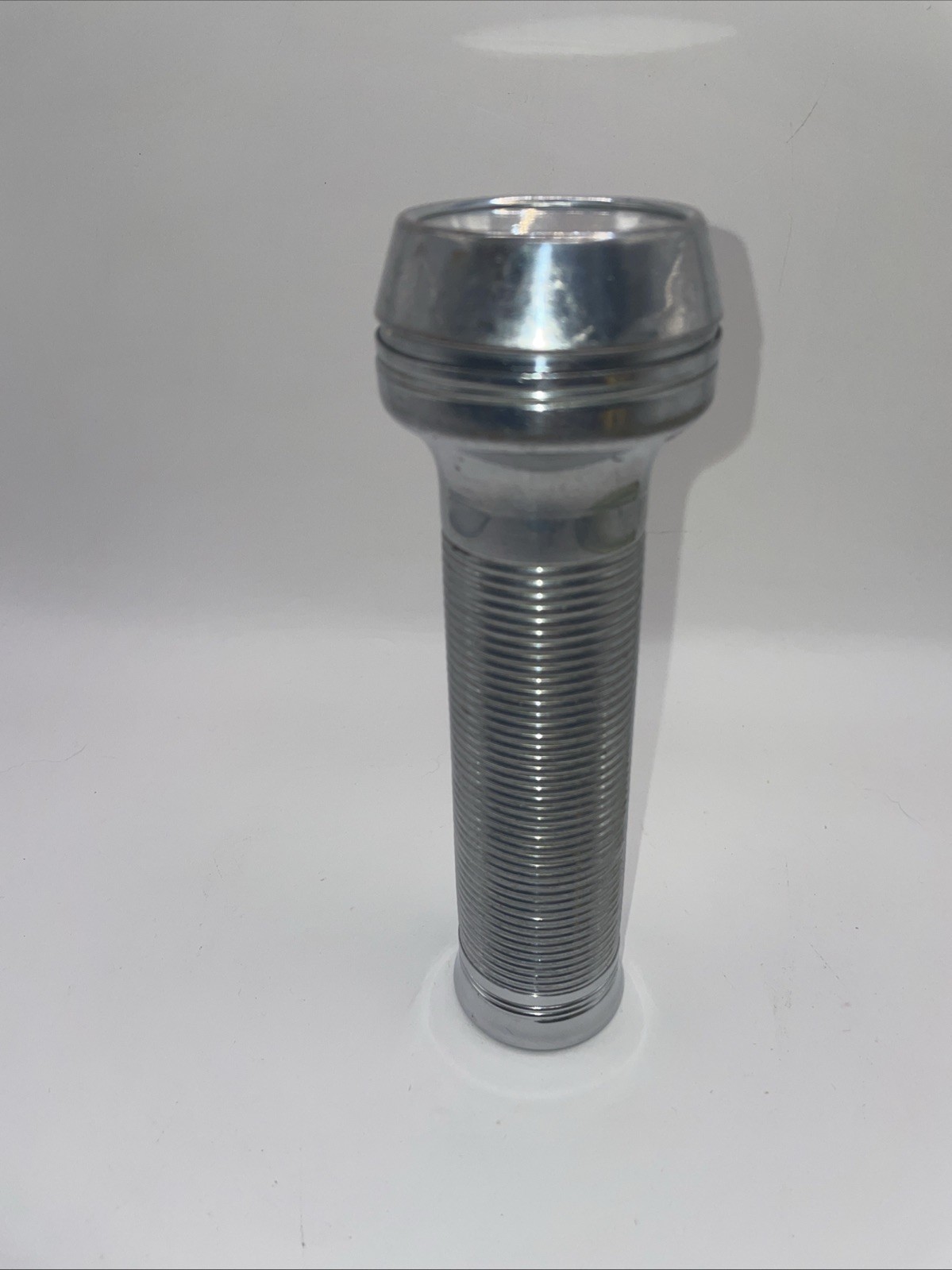 Mid Century chrome plated vintage flashlight USA