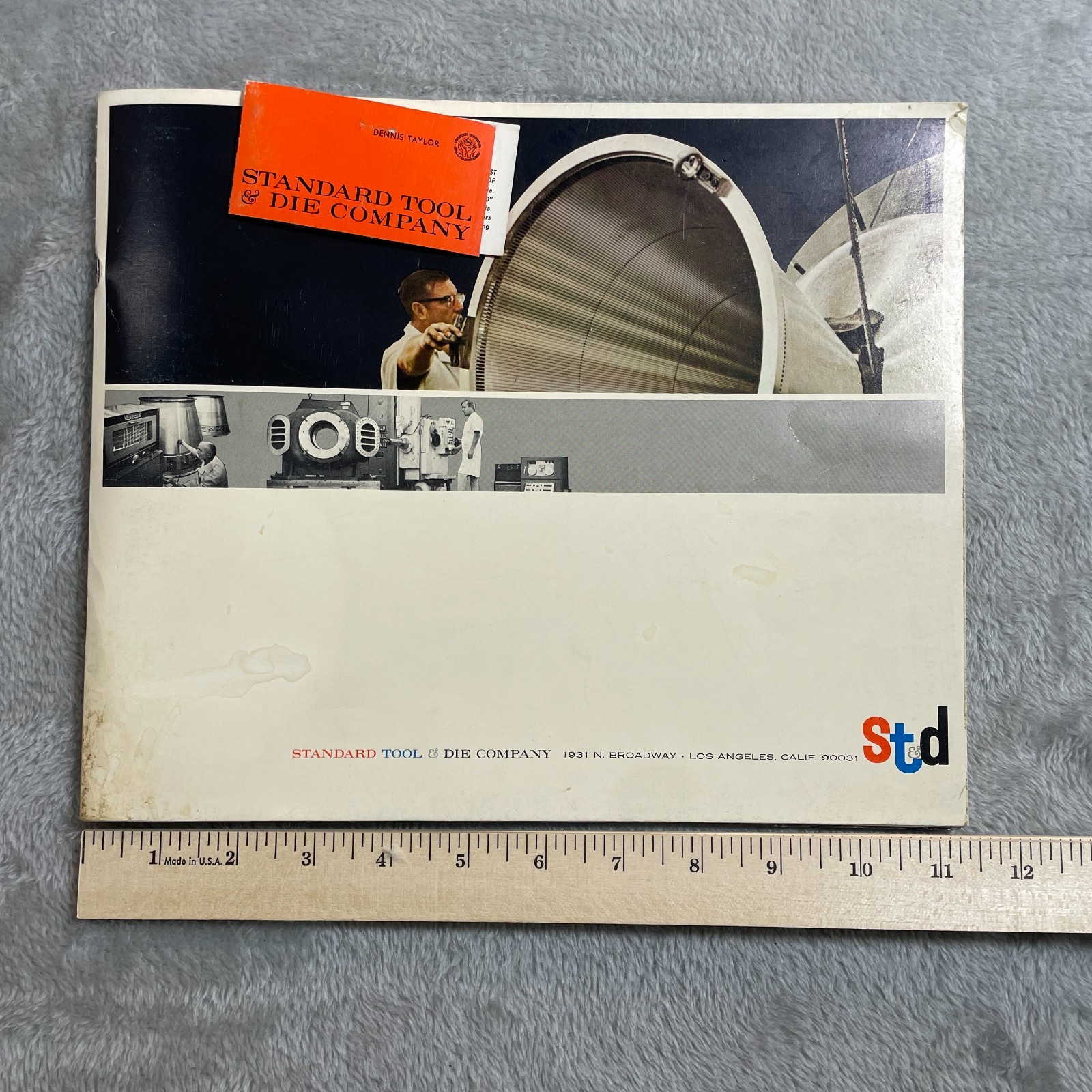 Vintage Standard Tool Die Catalog Graphic Design Business Card Typography MCM