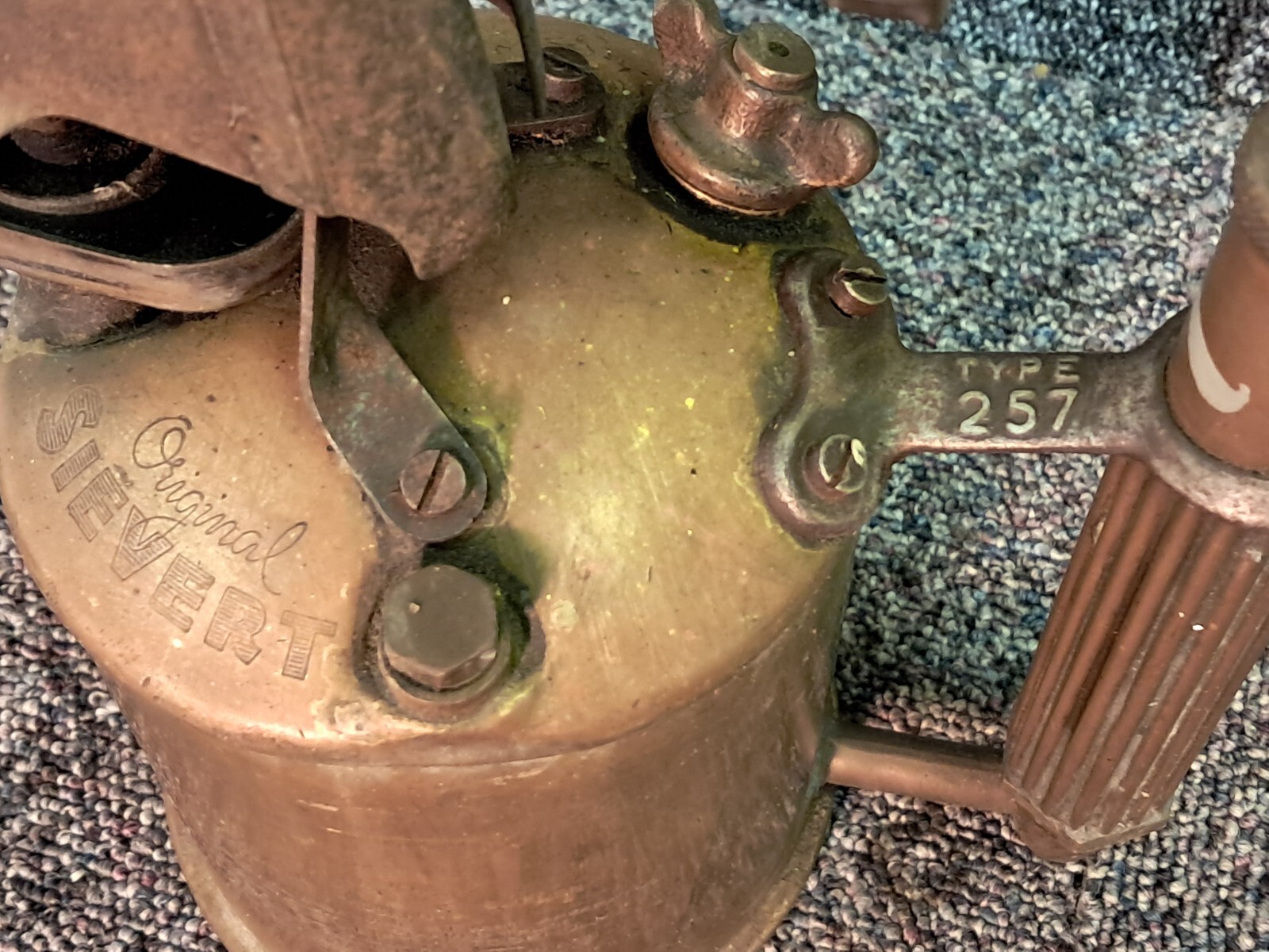 Original Seivert Type 257 Brass Blow Lamp