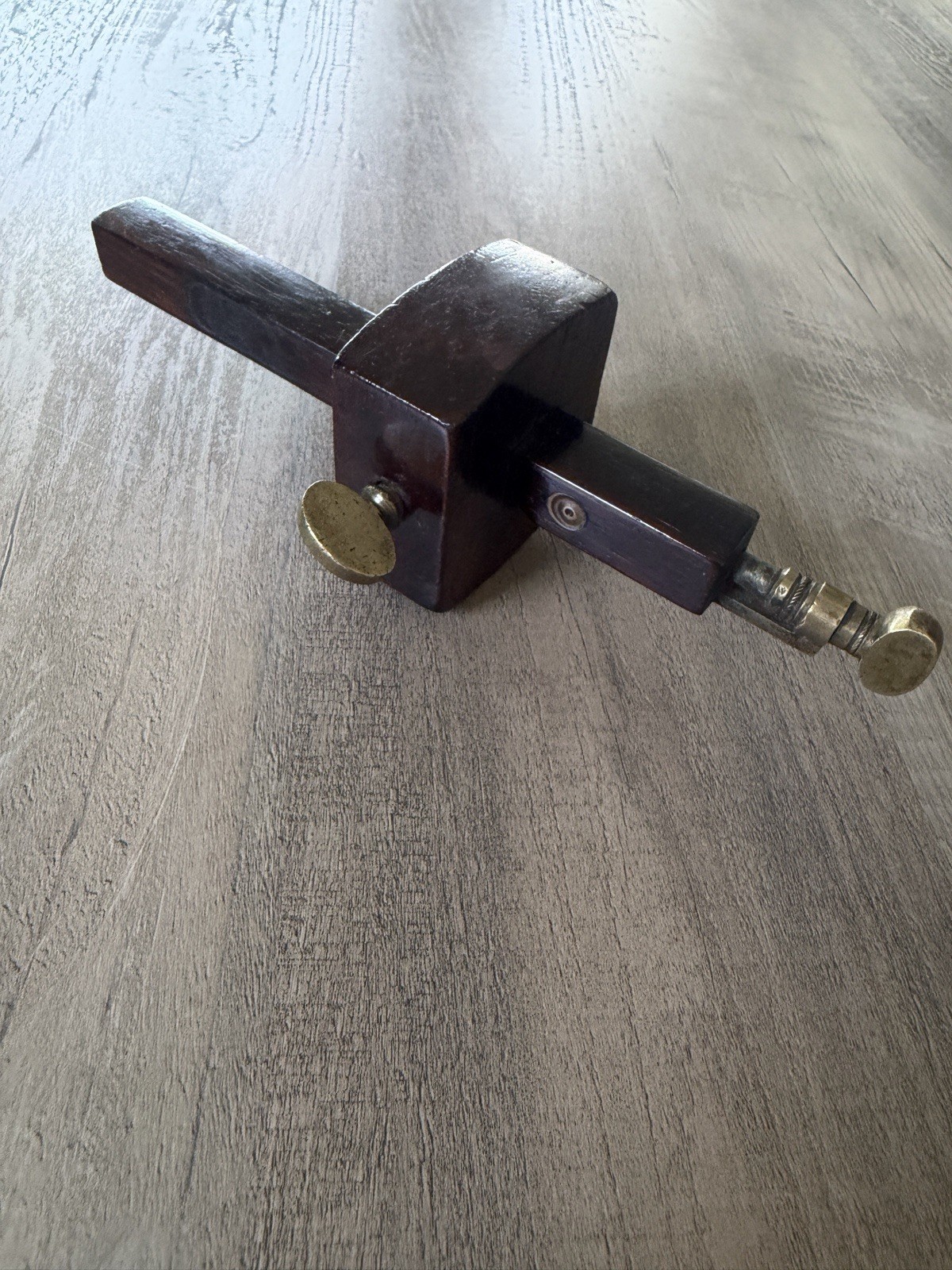 Nice Rosewood & Brass 19th Century Dual Pin Mortise Gauge Marples?