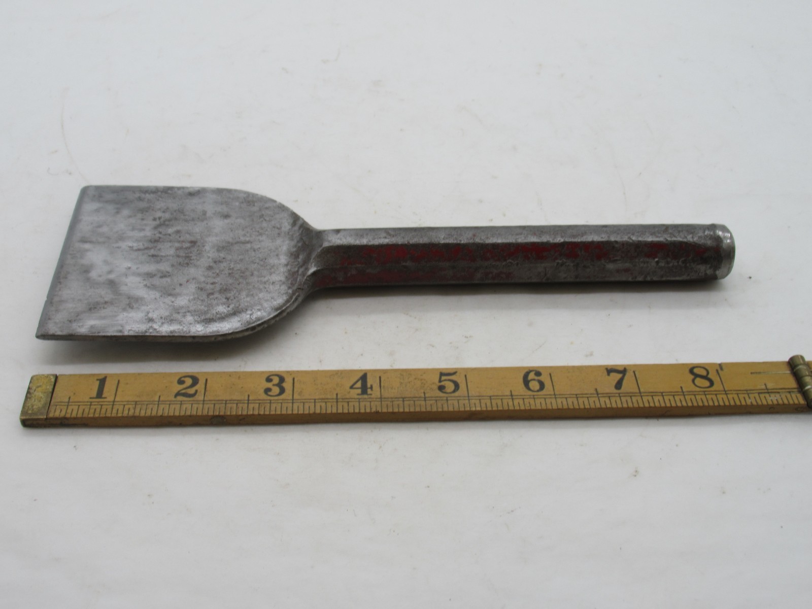 Vintage 3″ Brick Bolster Chisel Sheffield Drop Forged Masonry Tool Rust Free