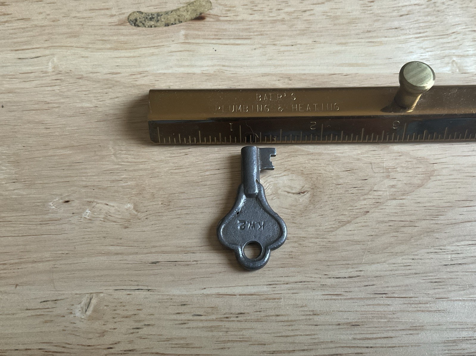 Vintage Hollow Barrel Key # KW2