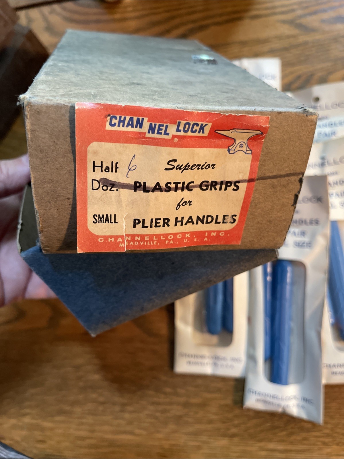 7 Packs Of Channel Lock Plastic Grips For Plier Handles Vintage NOS RARE Small