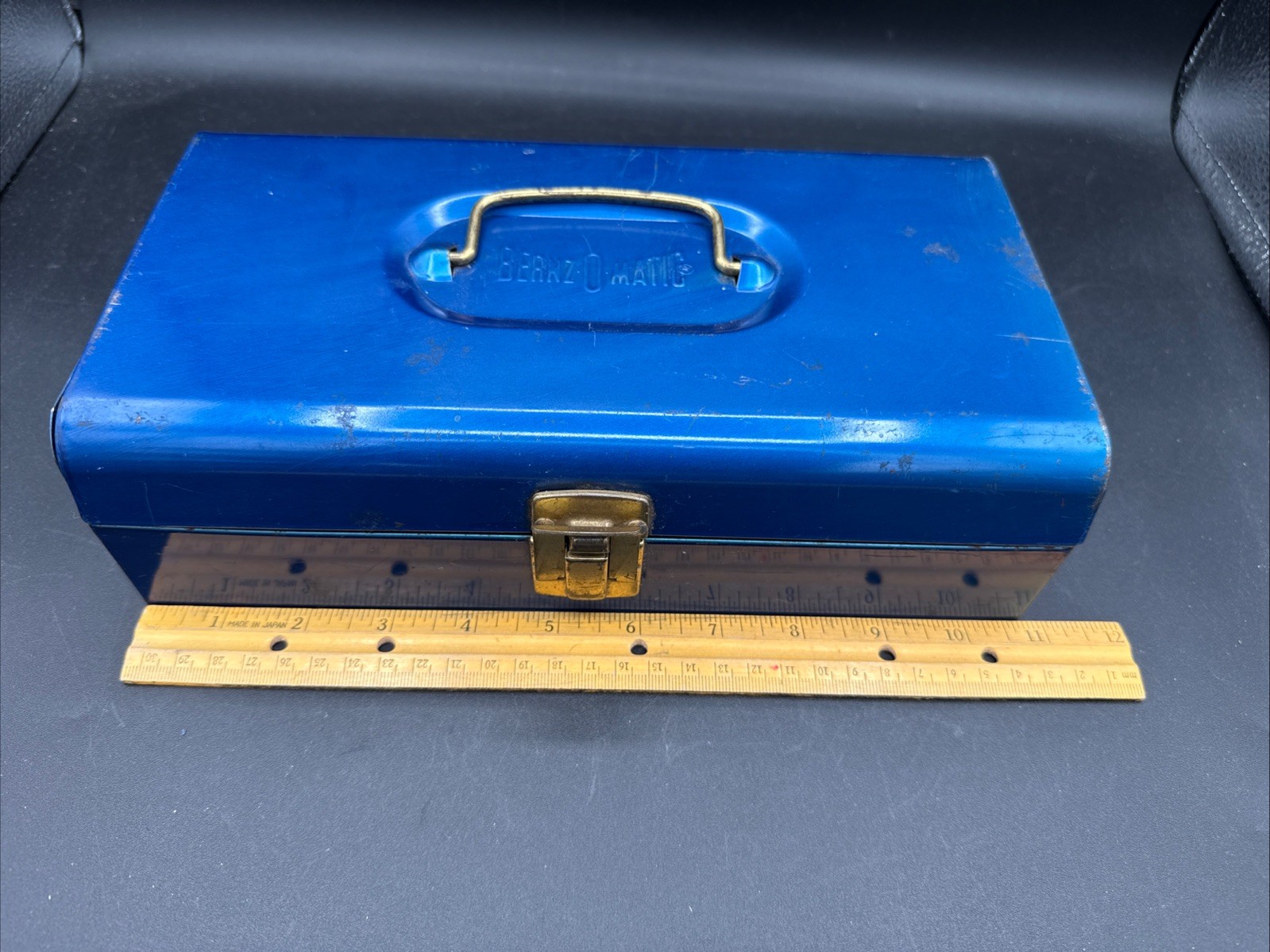 Vintage Bernz-o-matic Propane Torch and Attachments Kit in Blue Metal Case