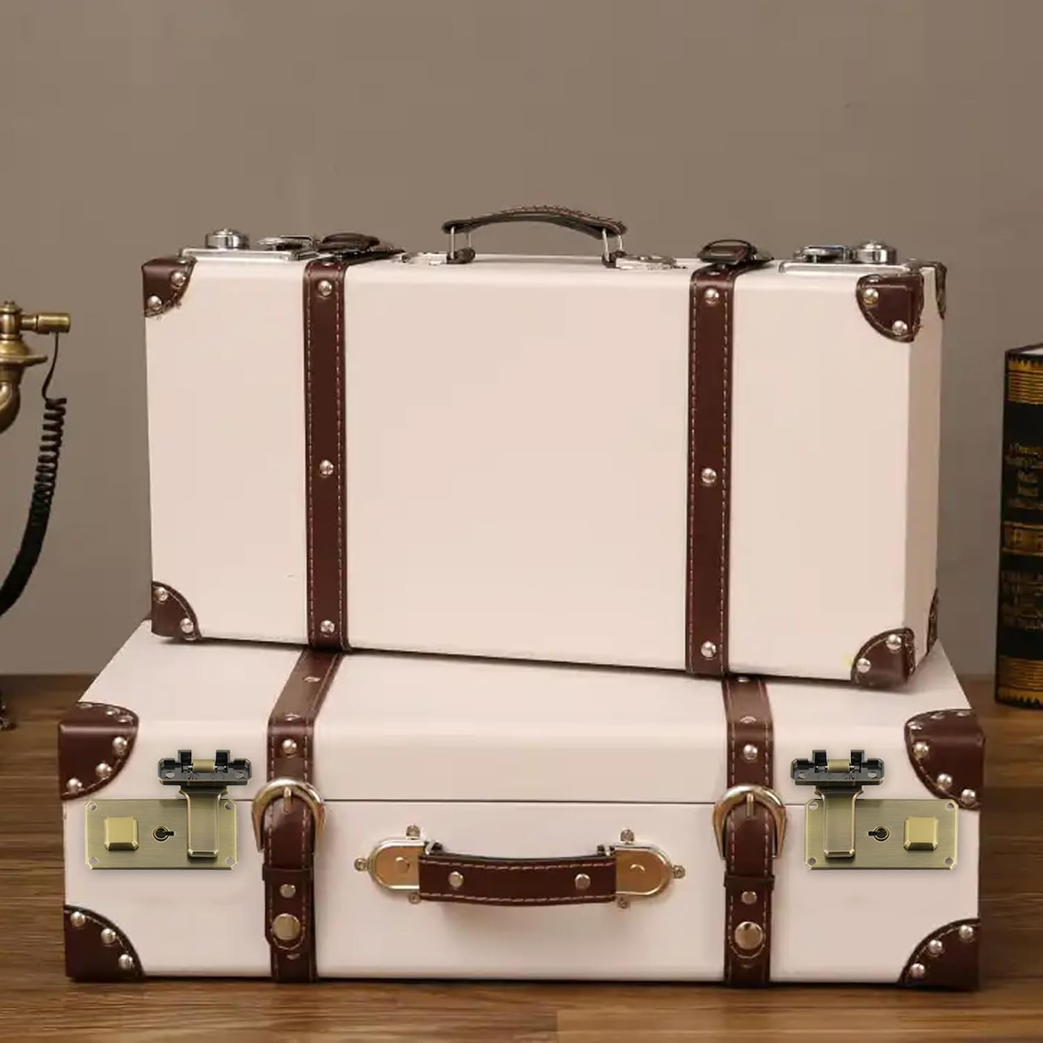2PCS Luggage Combination Lock Iron, Bronze | Tool Box Hasp, Bronze Briefcases Re