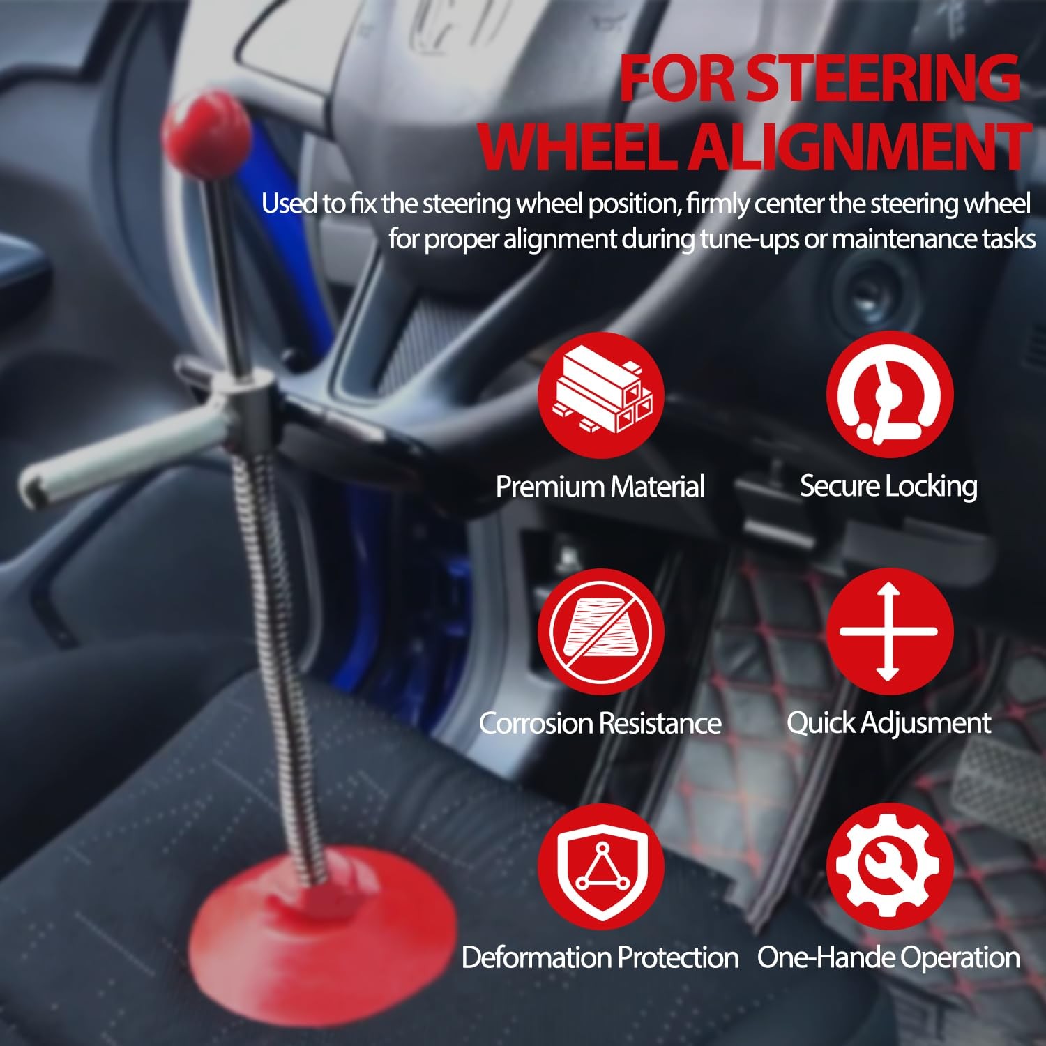 DearChan Adjustable Steering Wheel Holder, Car Alignment Wheel…