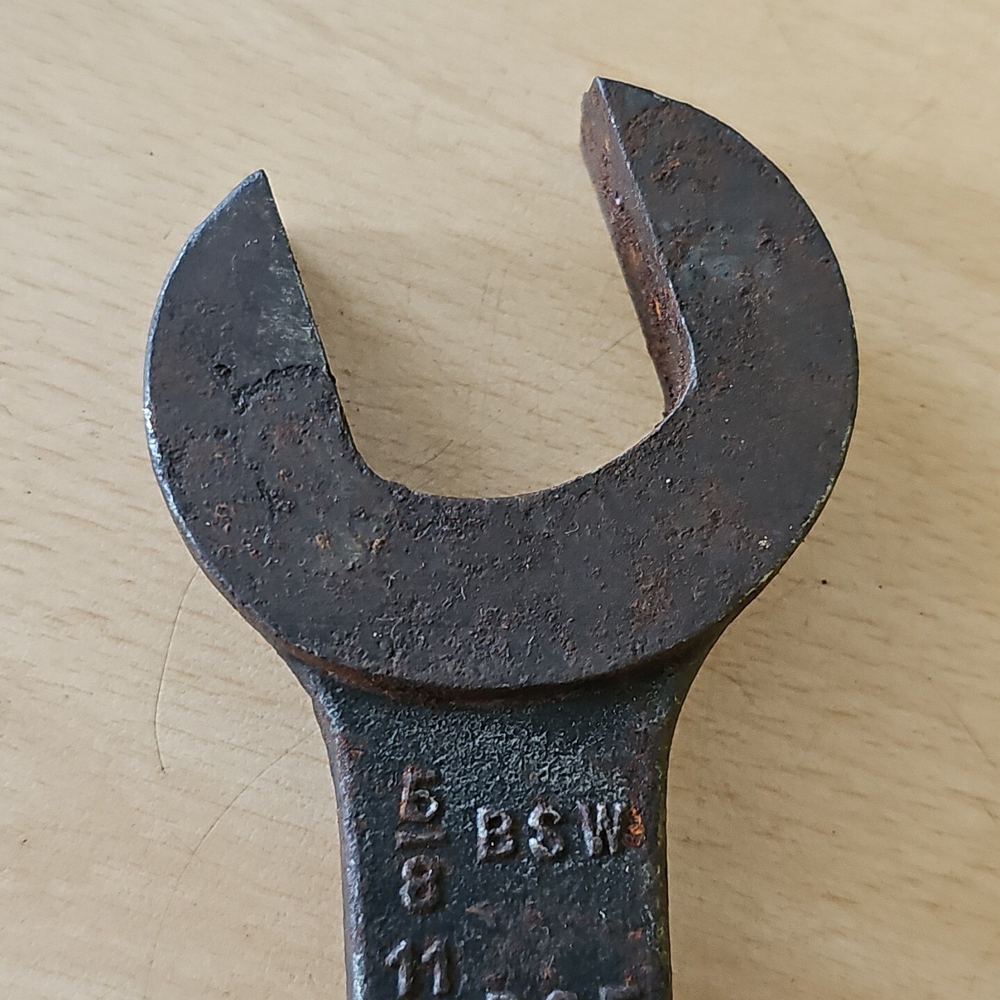 Vintage Garringtons Open Ended Spanner G.P.O. 1961, 9/16″BSW, 5/8″BSW, 12″ 720g