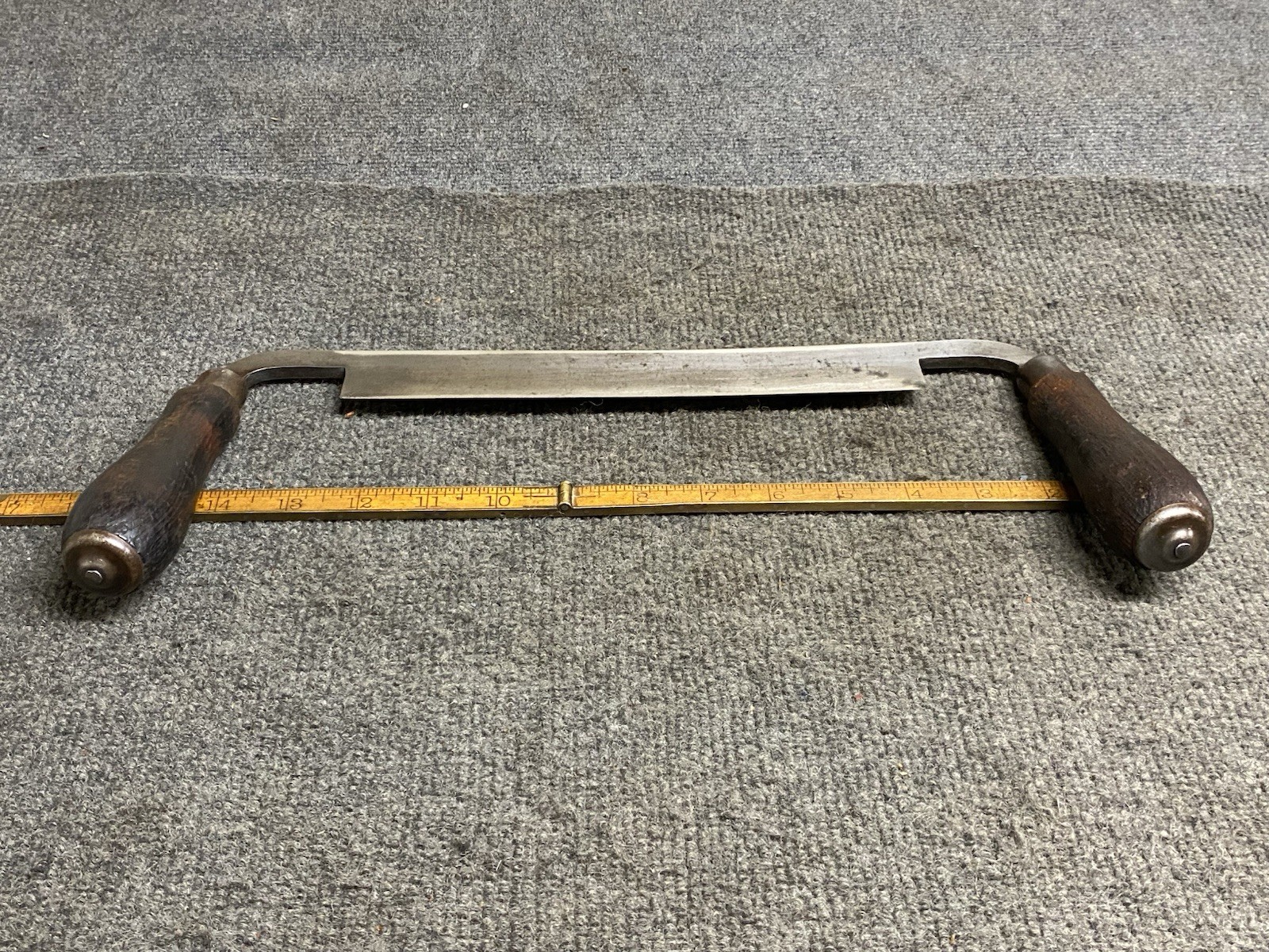 Vintage Wyeth Hardware 9” Straight Draw Knife Shar And Ready For Work USA