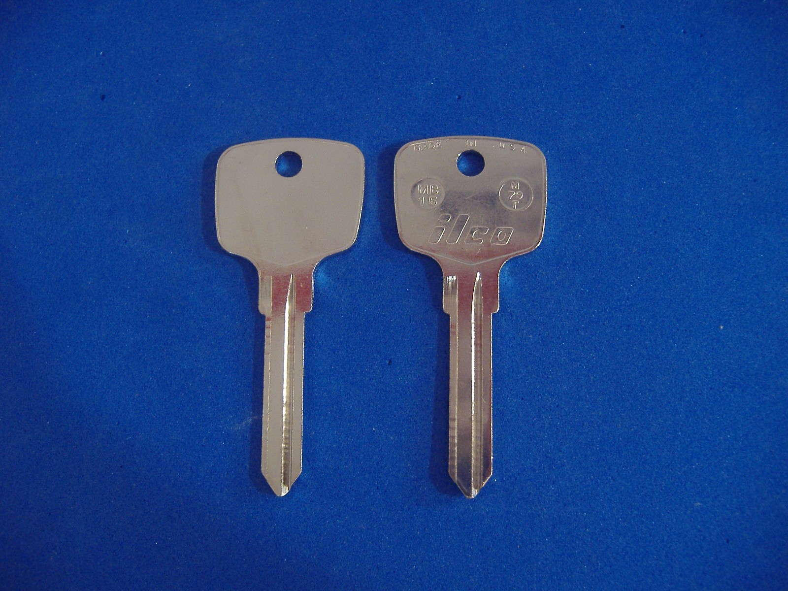TWO CLASSIC MERCEDES KEY BLANKS LOCKSMITH VINTAGE AUTO