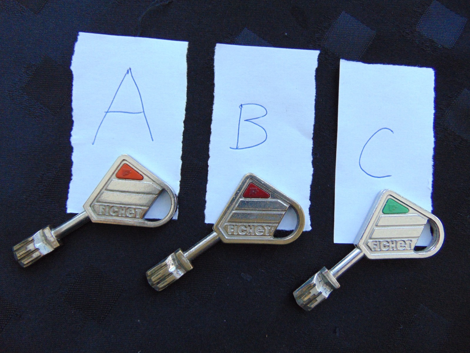 Vintage Fichet 787 Lock Key – Choose One