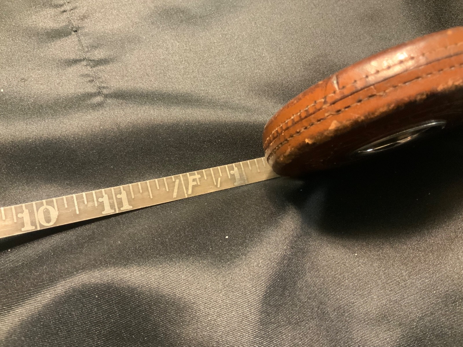 Vintage Dietzgen Co. Chicago – New York Reliance Tape 50 foot Leather Cover USA