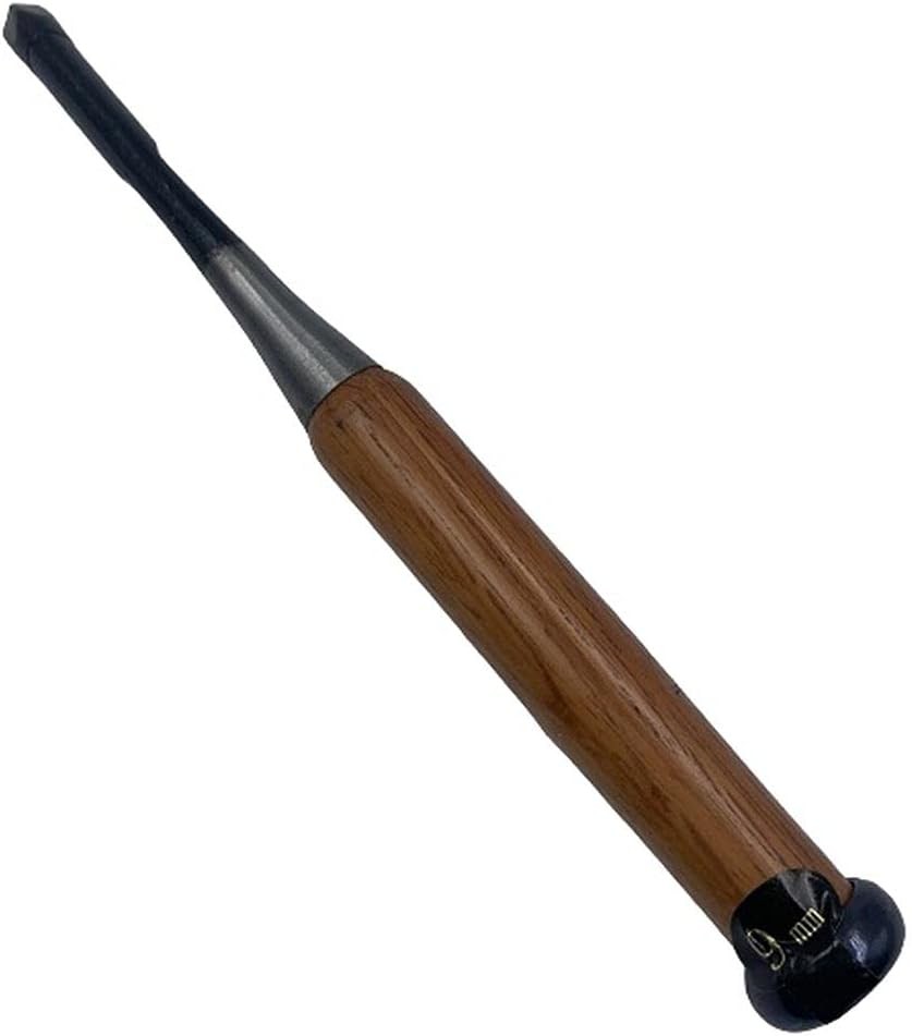 Tokichiro wood carving chisel red oak pattern triangle 0.9cm