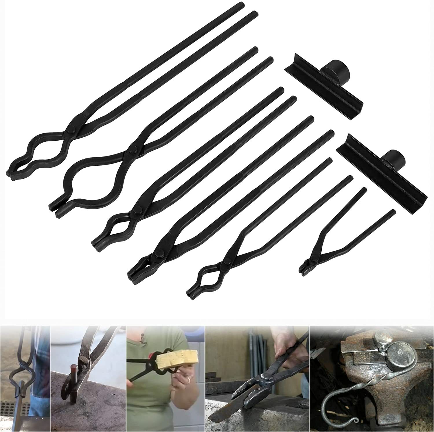 Blacksmith Bladesmith Tong Set Expert Replacement Tongs/Blacksmith Starter Tool