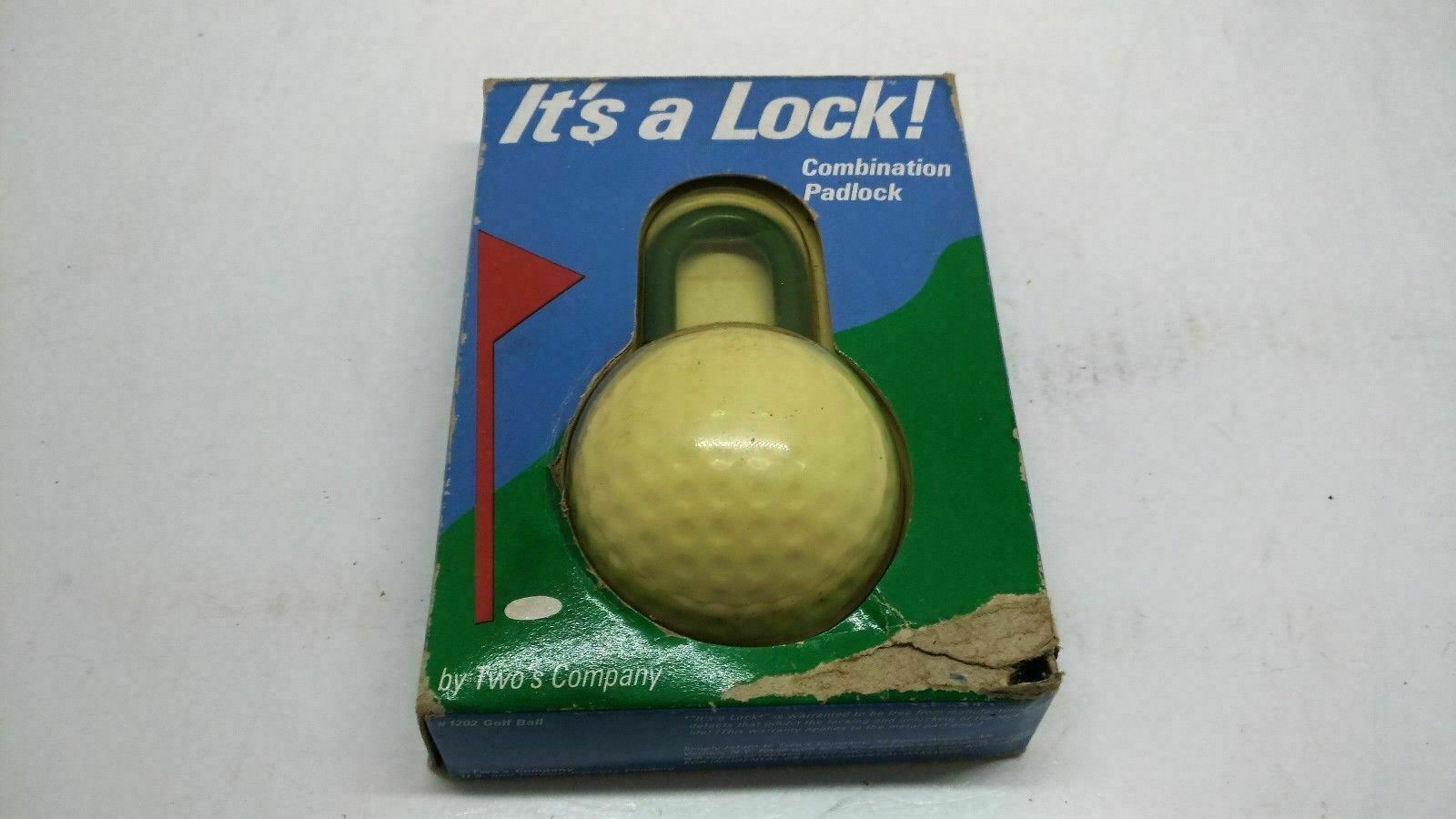 Vintage Combination Padlock #1202 Golf Ball by Two’s Company FREE SHIPPING!