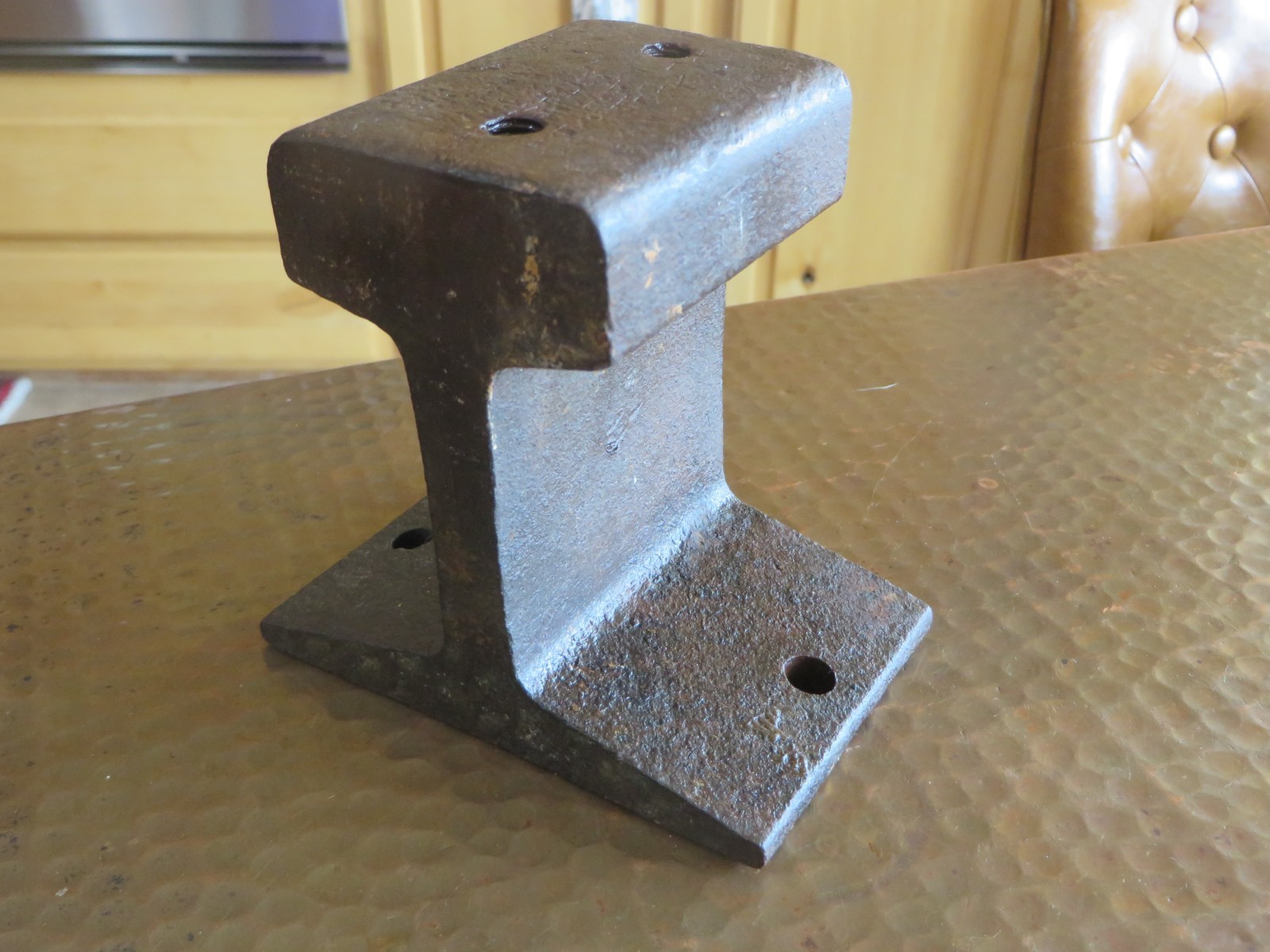 Rare Steel Railroad Rail Train track Anvil Collectible Blacksmithing