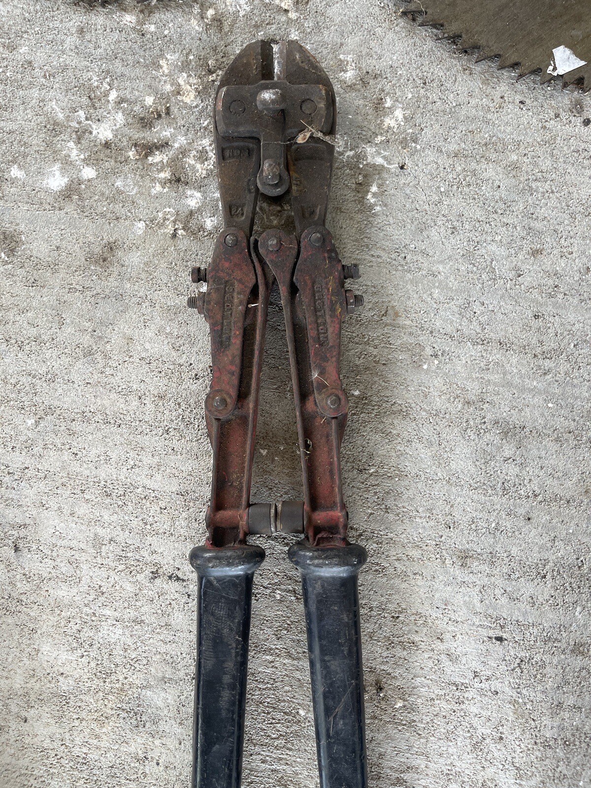 VINTAGE H.K. PORTER HKP 24″ BOLT CUTTERS No. 1 NEW EASY CUTTER Everett Ma BLN