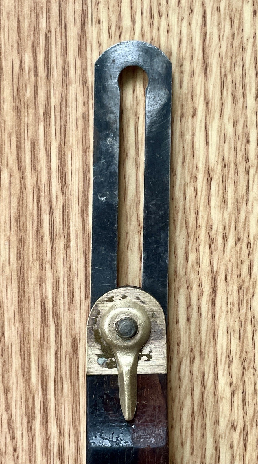 VINTAGE 8” STANLEY NO. 25 SLIDING T-BEVEL ROSEWOOD/BRASS – USA