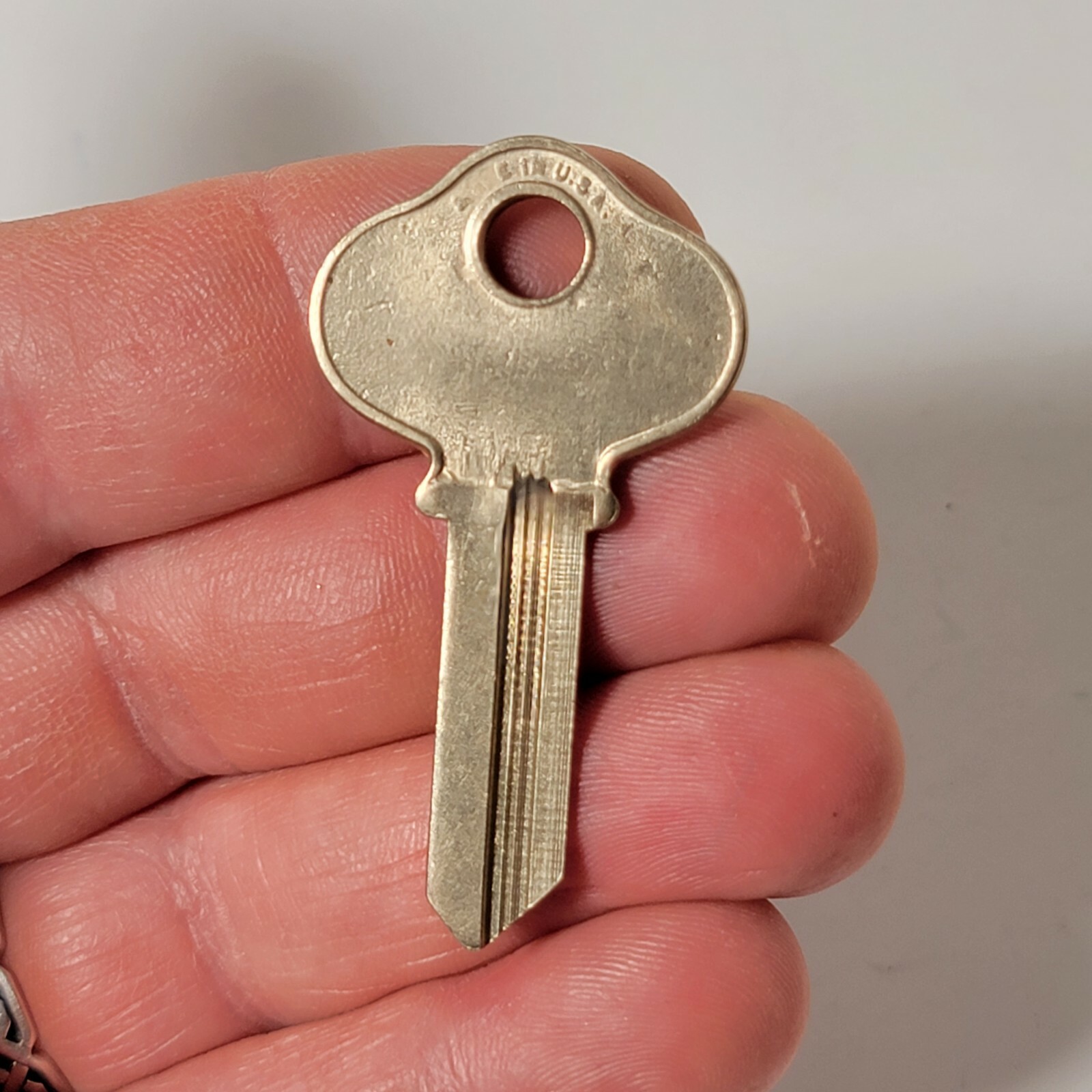 Uncut Graham Mfg Co Derby Conn USA Flat Key Approx 2″ Long