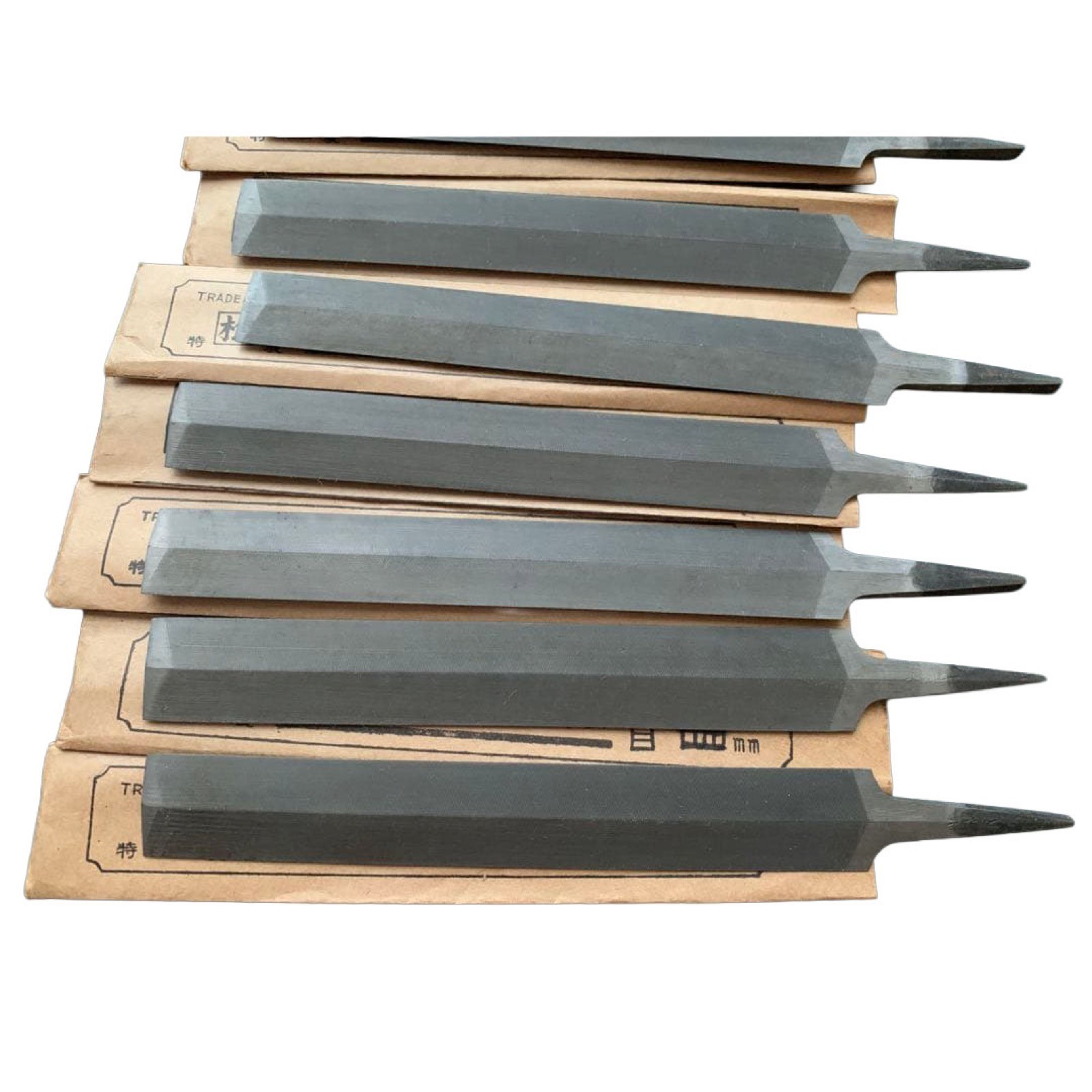 Kakumatsu Japanese Saw Sharpening File Double Edge Taper Smooth Cut Set of 12