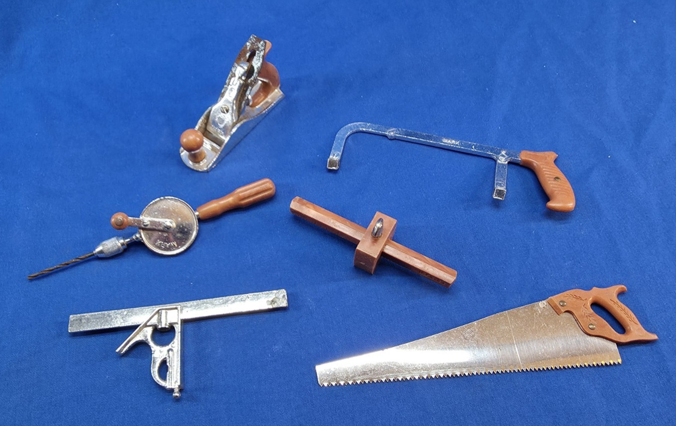 Lot of 6 MARX Miniature Tools