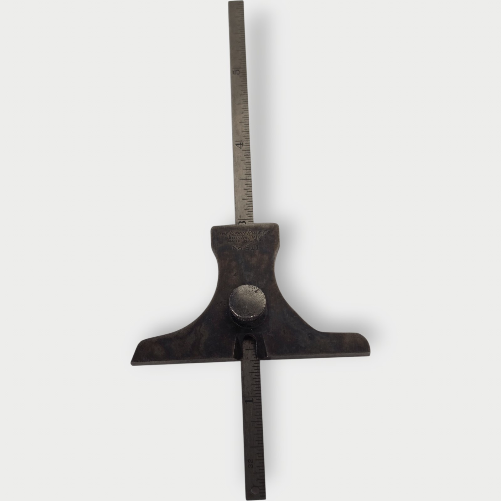 The Lufkin Rule Co. No.511 Hardened Depth Gage Lufkin No. 2310 6” Rule
