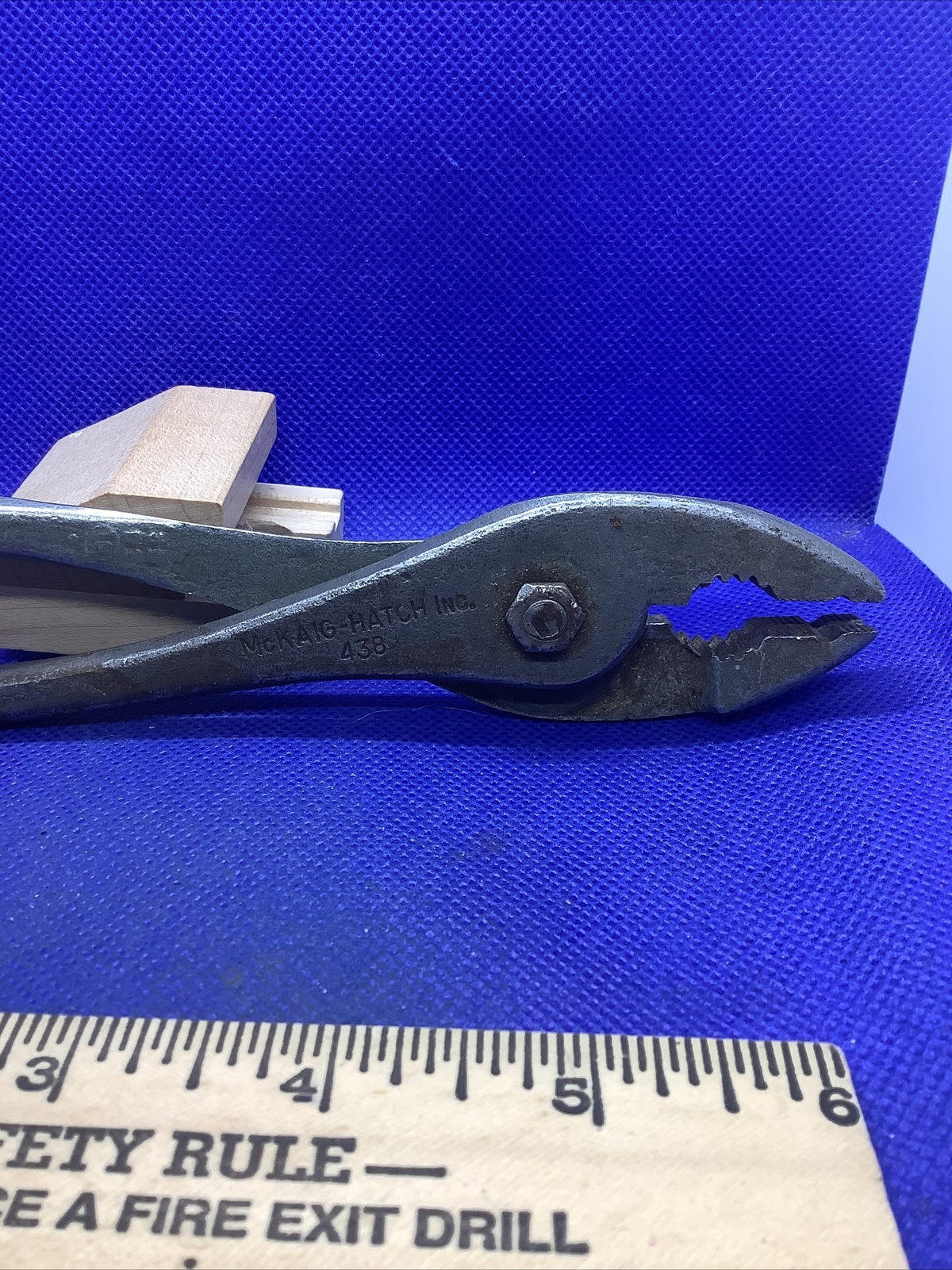 Vintage McKAIG HATCH No. 438 Proto 8″ Forged Slip Joint Pliers – Made in USA!